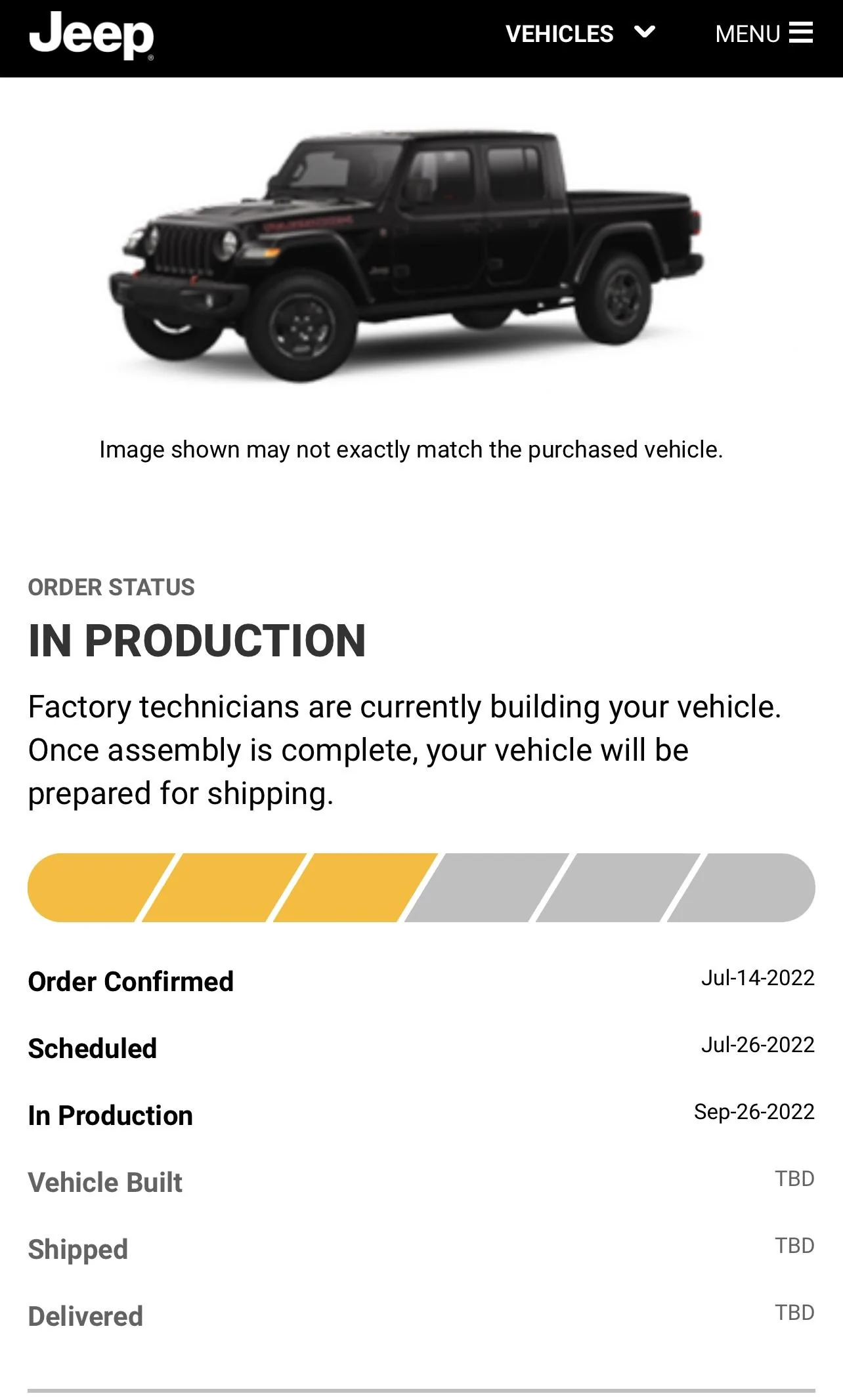 Jeep Gladiator 2023 Jeep Gladiator Order…What step are you in? 7D35DB36-C941-47B7-8E6B-7B3608D90E71