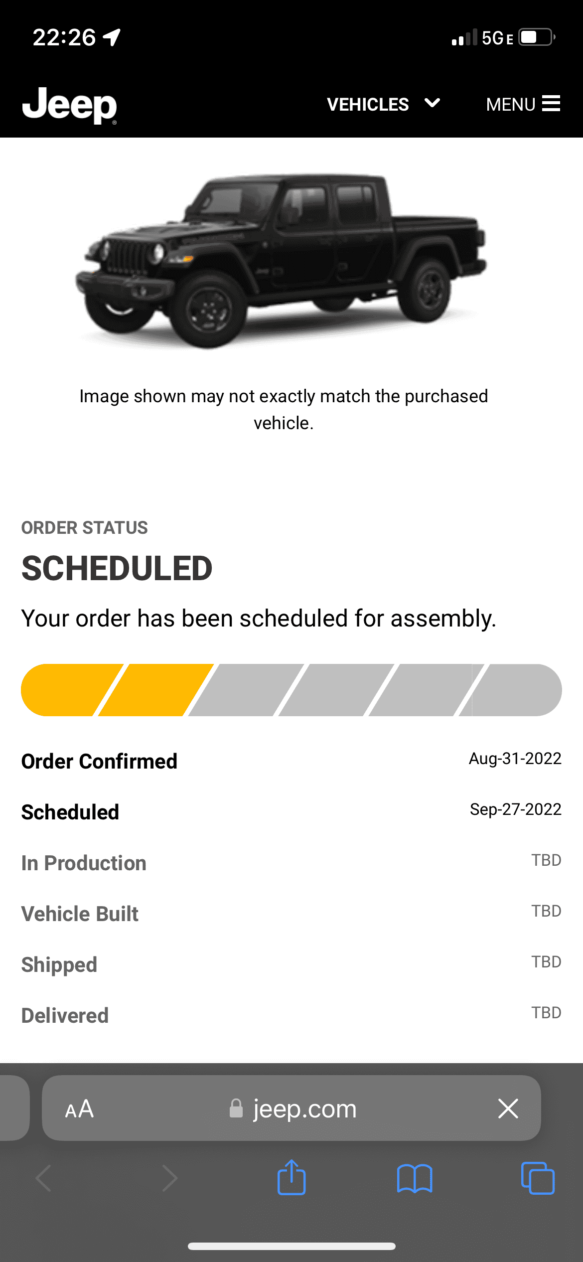 Jeep Gladiator 2023 Jeep Gladiator Order…What step are you in? F9F9A5C4-15B0-4478-9D22-A8BC98963F16
