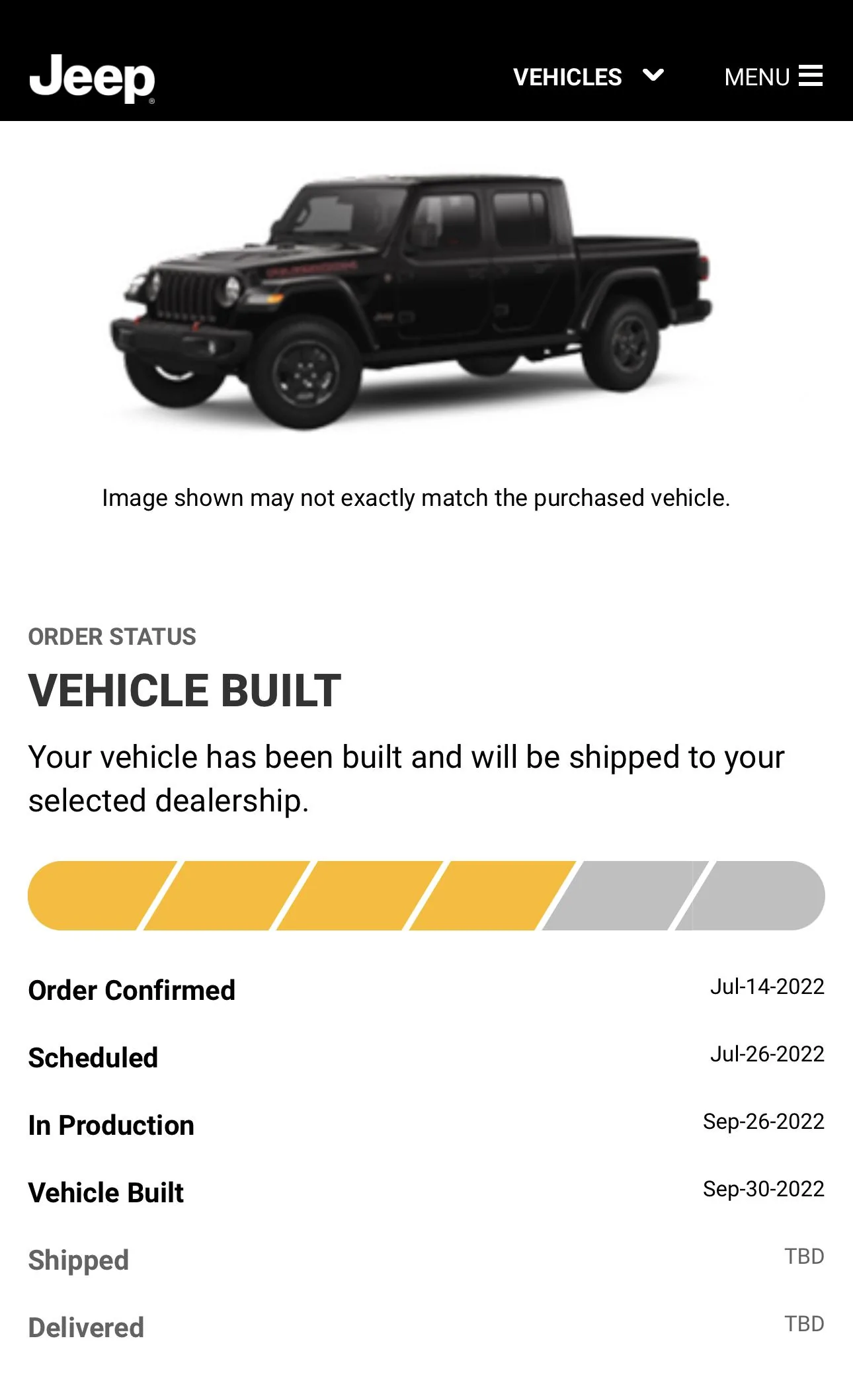 Jeep Gladiator 2023 Jeep Gladiator Order…What step are you in? 216D1B53-3D6F-4DED-9ADC-4F06E0A9F56F