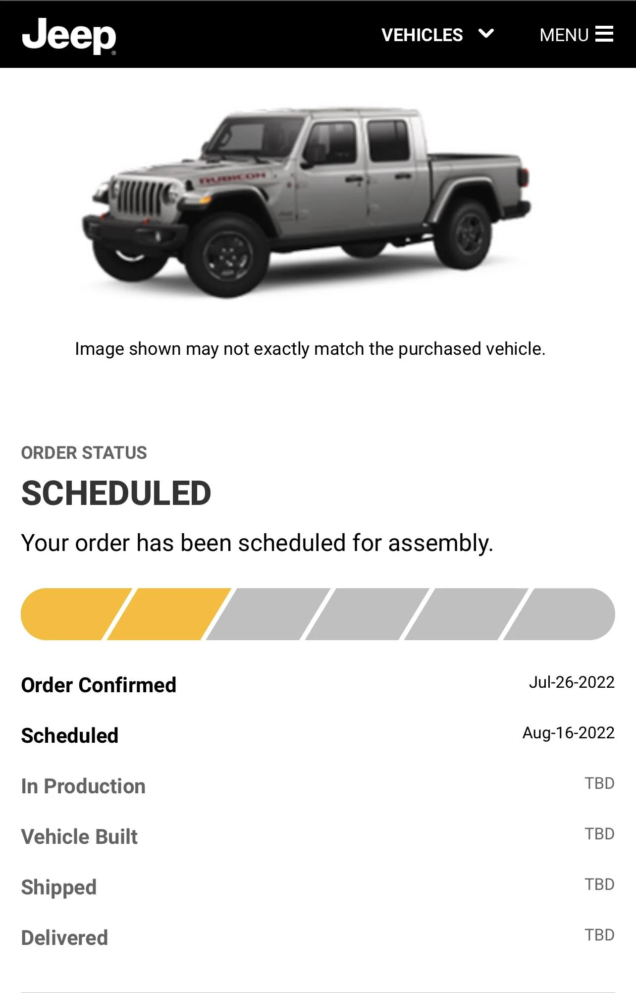 Jeep Gladiator 2023 Jeep Gladiator Order…What step are you in? 9C78718B-C82C-47FF-B4E7-14CE7B7BFD23