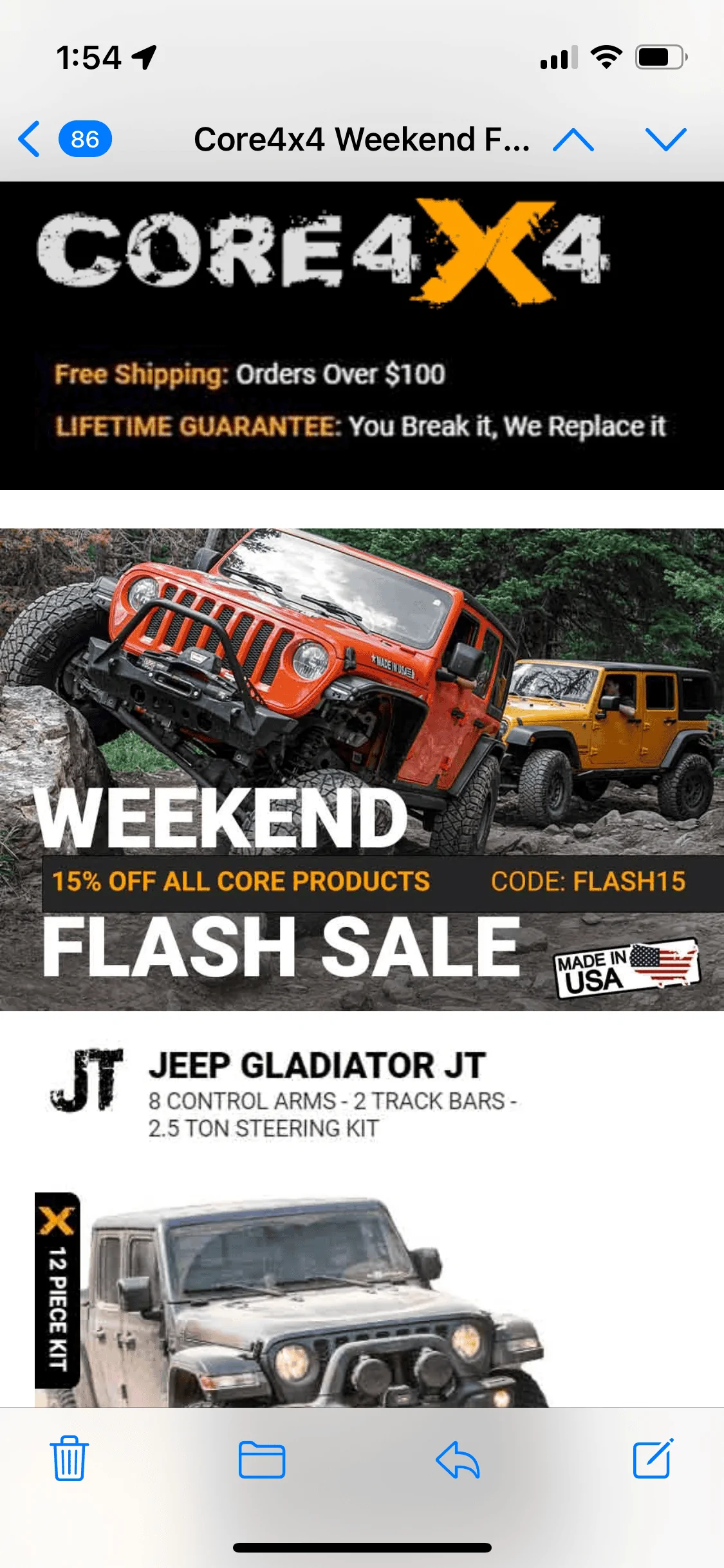 Jeep Gladiator Core 4x4 Sale 74BFDD10-A749-4B59-965A-775B4D2755E7