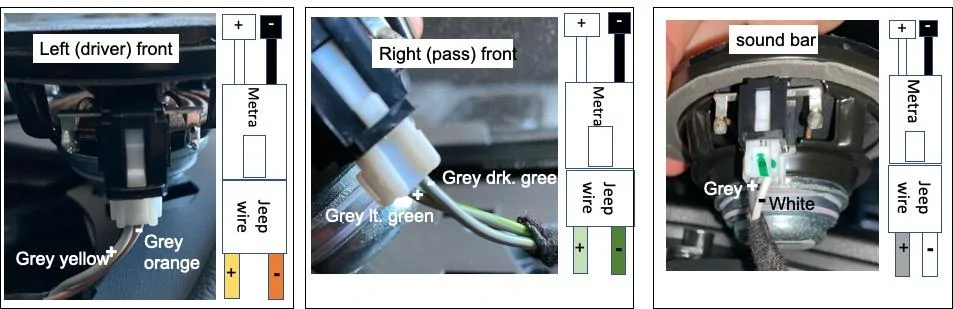 Jeep Gladiator Best 3.5" dash speakers? (direct replacement, no amps, no other speakers) wiring
