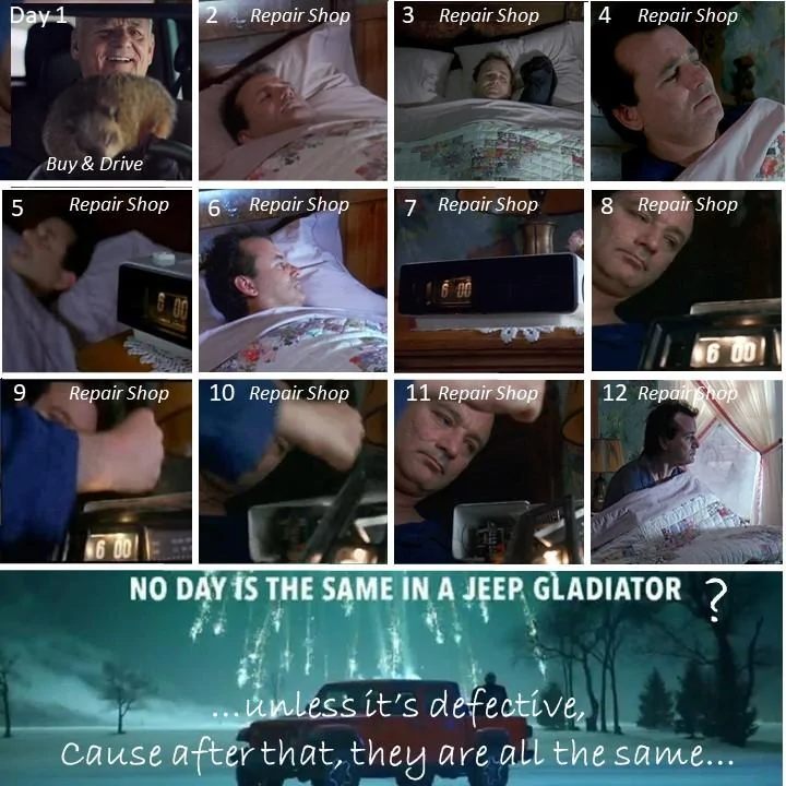 Jeep Gladiator Anyone know who got the JT driven by Bill Murray? Jeep Groundhog Day 2a