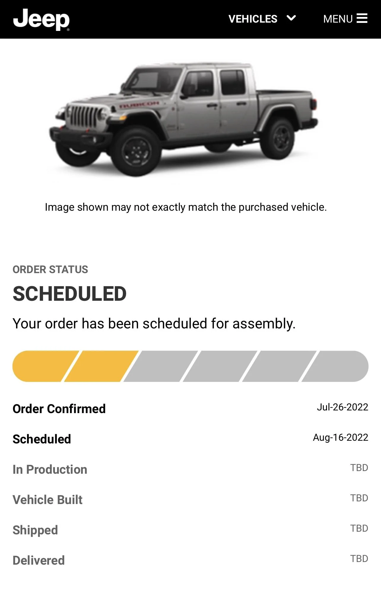 Jeep Gladiator 2023 Jeep Gladiator Order…What step are you in? 305D9DE9-D387-43F1-9C44-F27ACFCD30C0