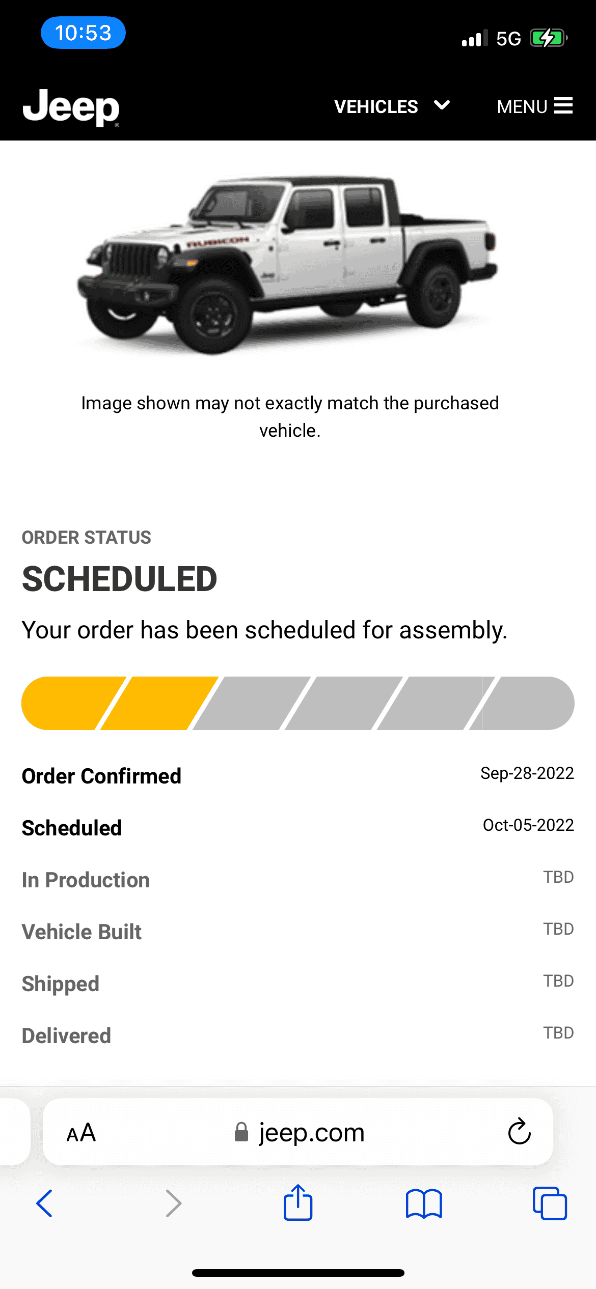 Jeep Gladiator 2023 Jeep Gladiator Order…What step are you in? A9095620-D334-4CB4-8E62-701FC5327EB5