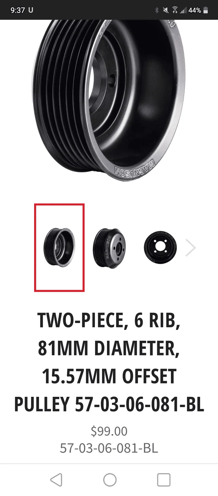 Jeep Gladiator Magnuson - small pulley & belt - $100 Screenshot_20211011-213713