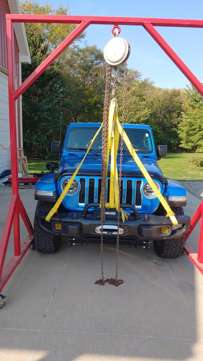 Jeep Gladiator My experience mounting Western Defender snow plow 20221006_103530