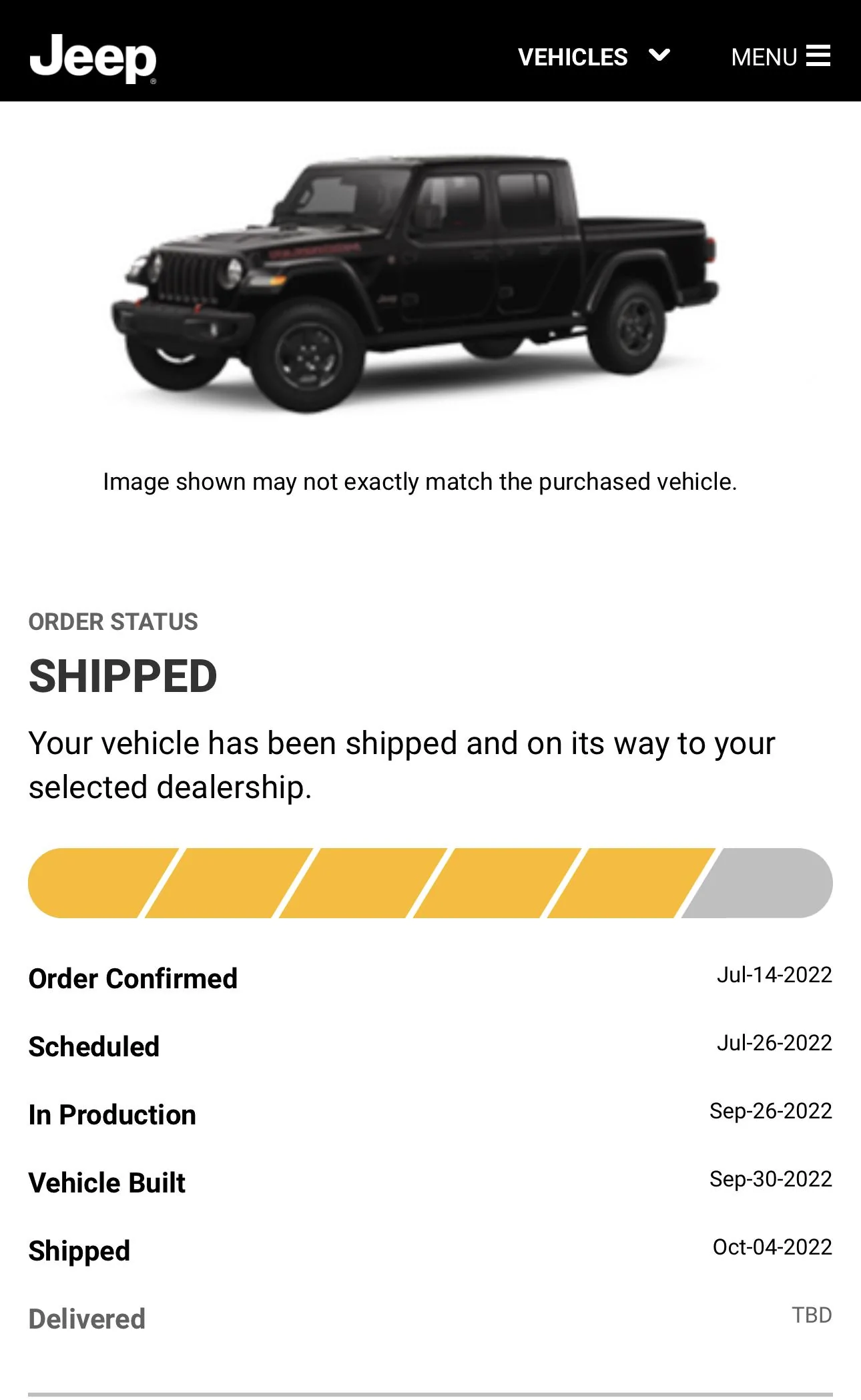 Jeep Gladiator 2023 Jeep Gladiator Order…What step are you in? 61105EF2-4F92-4AEC-8FB6-31548FC60A48