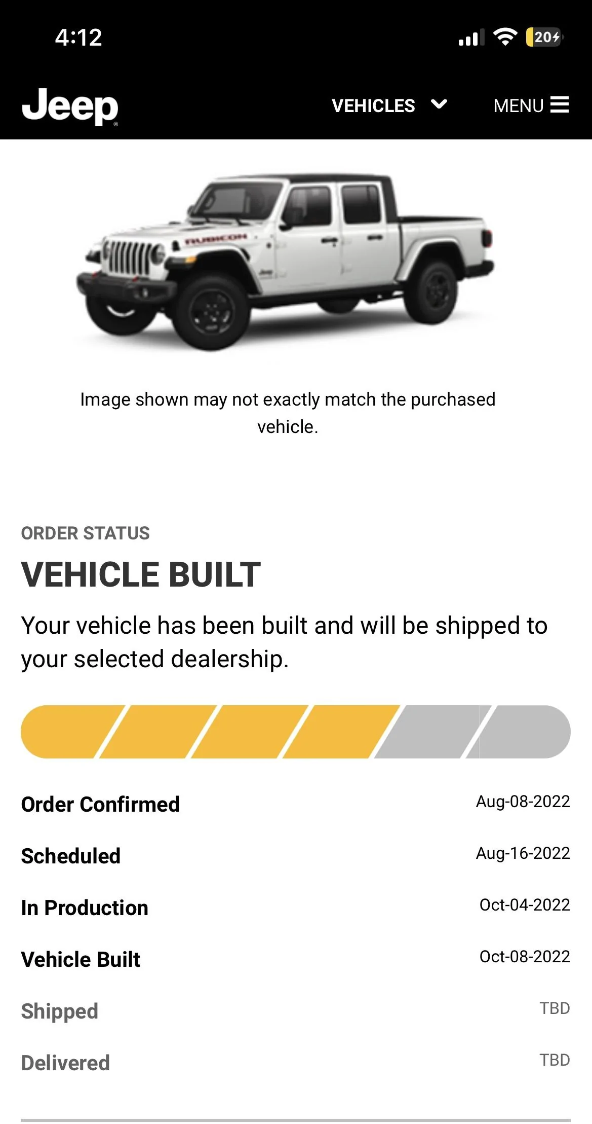 Jeep Gladiator 2023 Jeep Gladiator Order…What step are you in? D87CCEEE-A8C9-4921-A68A-0EE794123093