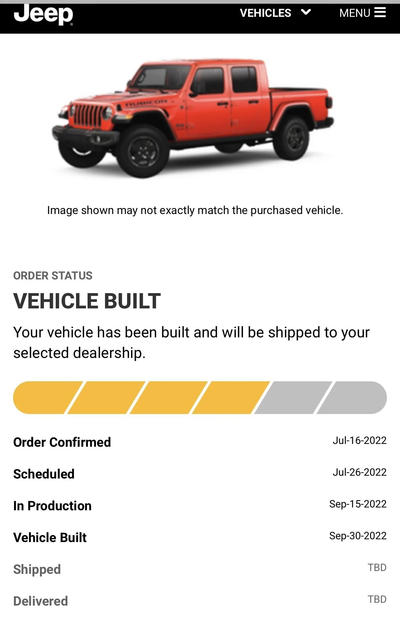 Jeep Gladiator 2023 Jeep Gladiator Order…What step are you in? B4319AE6-63EB-452B-AD48-B452ACCD458B