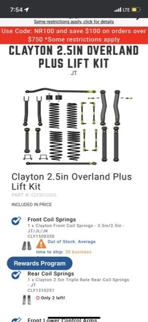 Jeep Gladiator Clayton Off-Road Overland Plus 2.5” Lift Springs For Jeep Gladiator, Triple Rate! 2A376B02-3128-4575-B12D-47DE2705A178