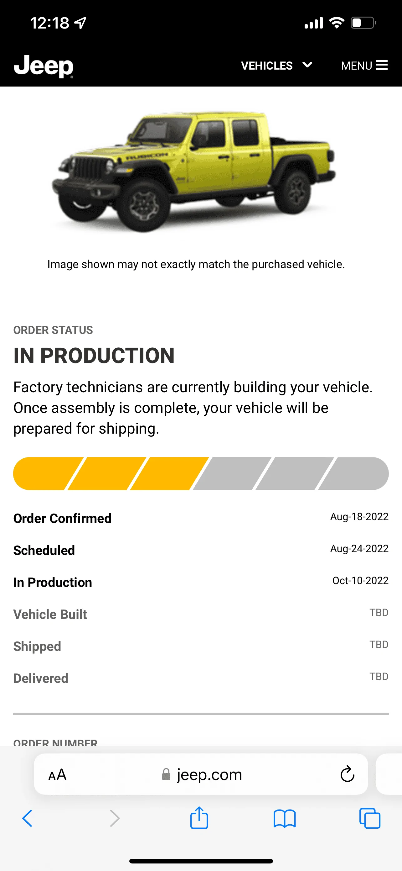 Jeep Gladiator 2023 Jeep Gladiator Order…What step are you in? F697E1EB-1815-458C-8ACB-CF16DC807E65