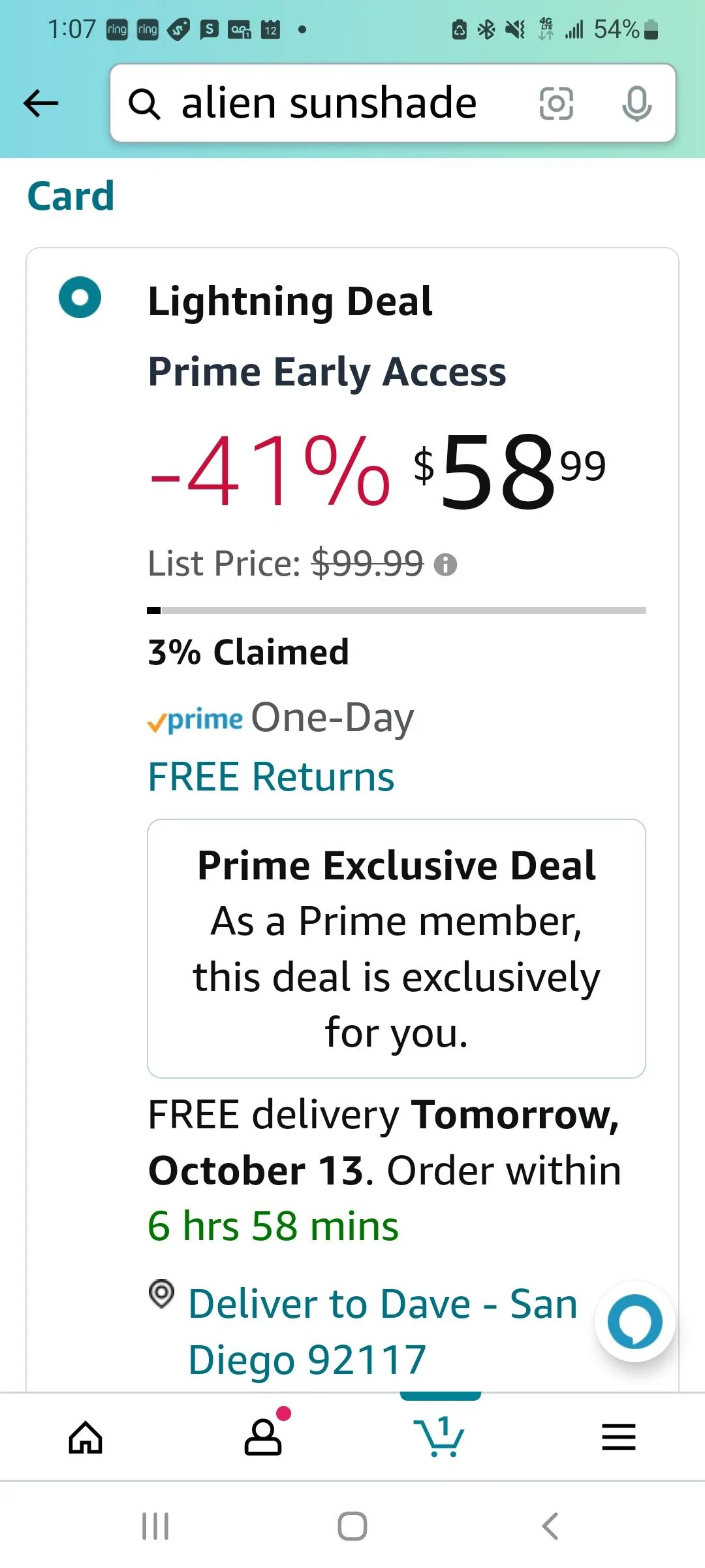 Jeep Gladiator Amazon Prime Early Access Sale - Jeep Deals Screenshot_20221012-130745_Amazon Shopping