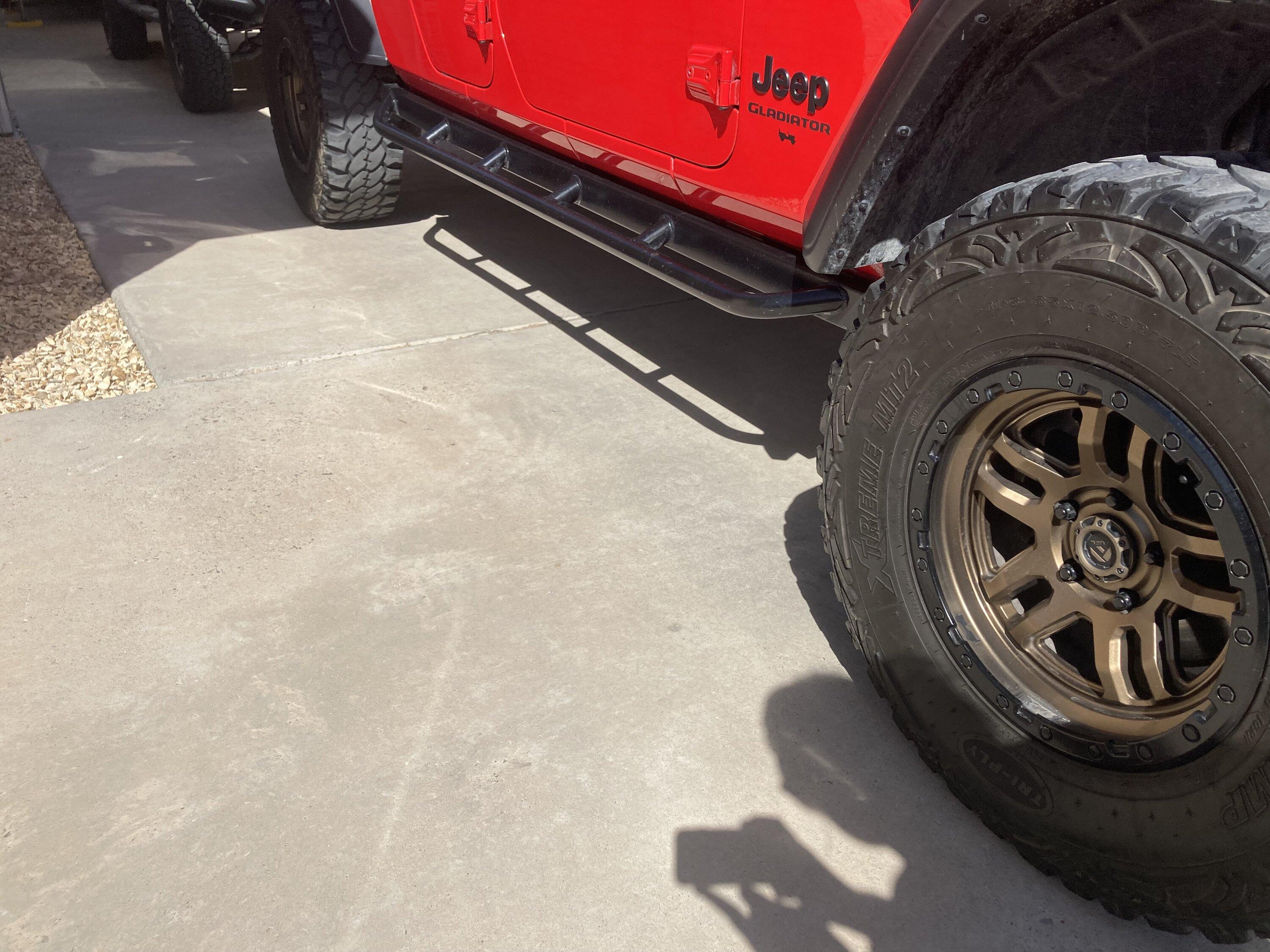 Jeep Gladiator Calling owners of the following sliders:  RockHard 4x4, RockyRoad, Ace Engineering, White Knuckle, and Expedition One $1200+/- budget IMG_4743.JPG