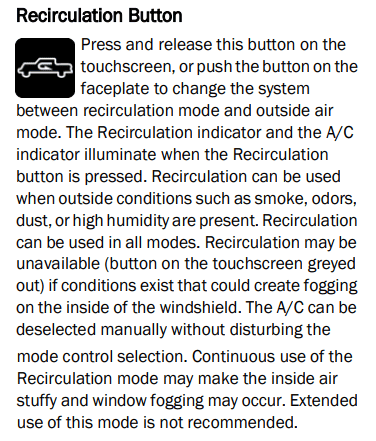 Jeep Gladiator Climate Control - Any Mod To Keep Recirculation On Full Time? 1665688719102