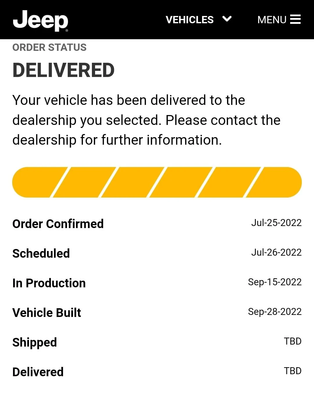 Jeep Gladiator Just Ordered? Check in HERE! Screenshot_20221013_213517_Chrom