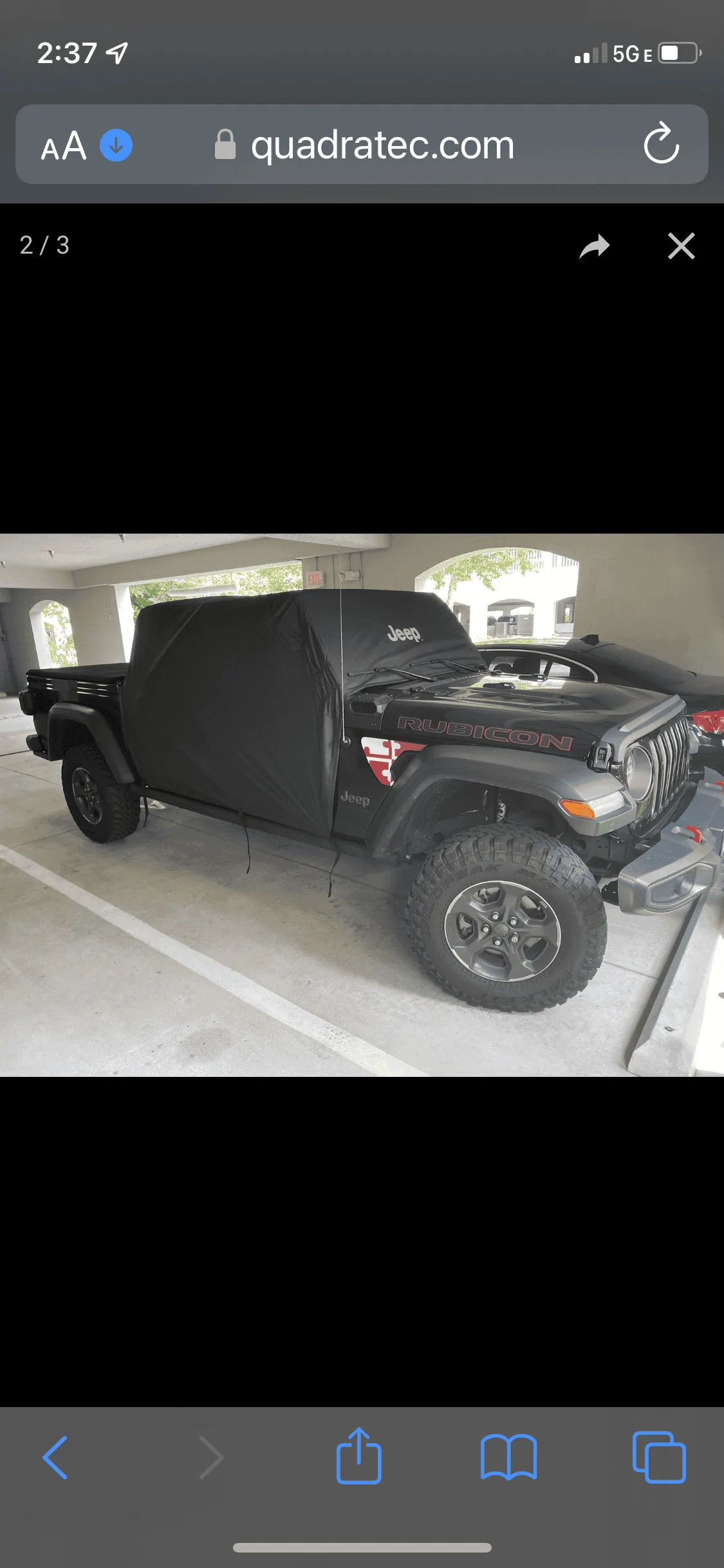 Jeep Gladiator Jeep Cab Rain cover $50 95395509-2C40-4087-A971-3434E12F34CA