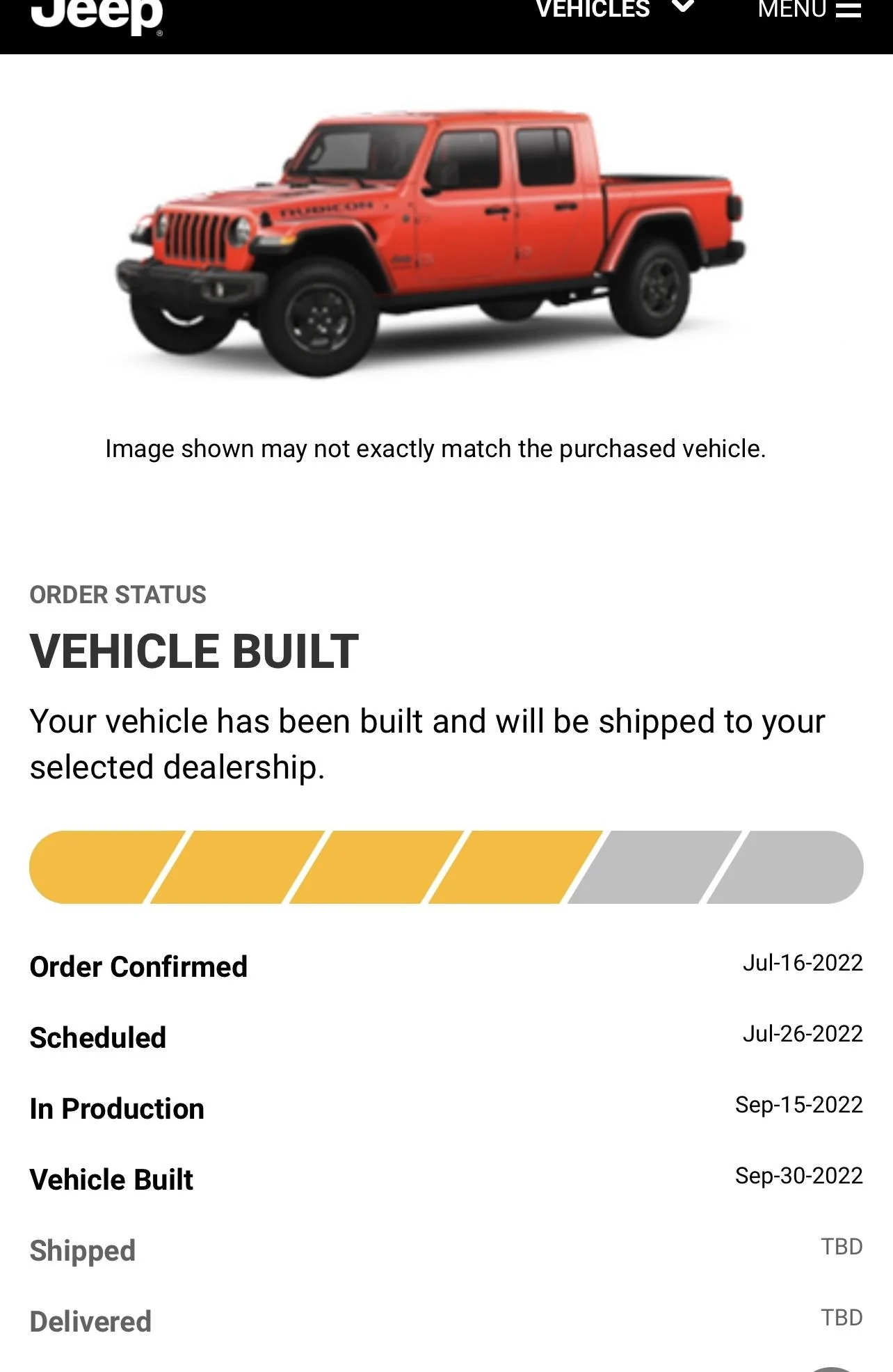 Jeep Gladiator 2023 Jeep Gladiator Order…What step are you in? B152340F-E60B-4DE4-9C3B-92E73CB8C00B