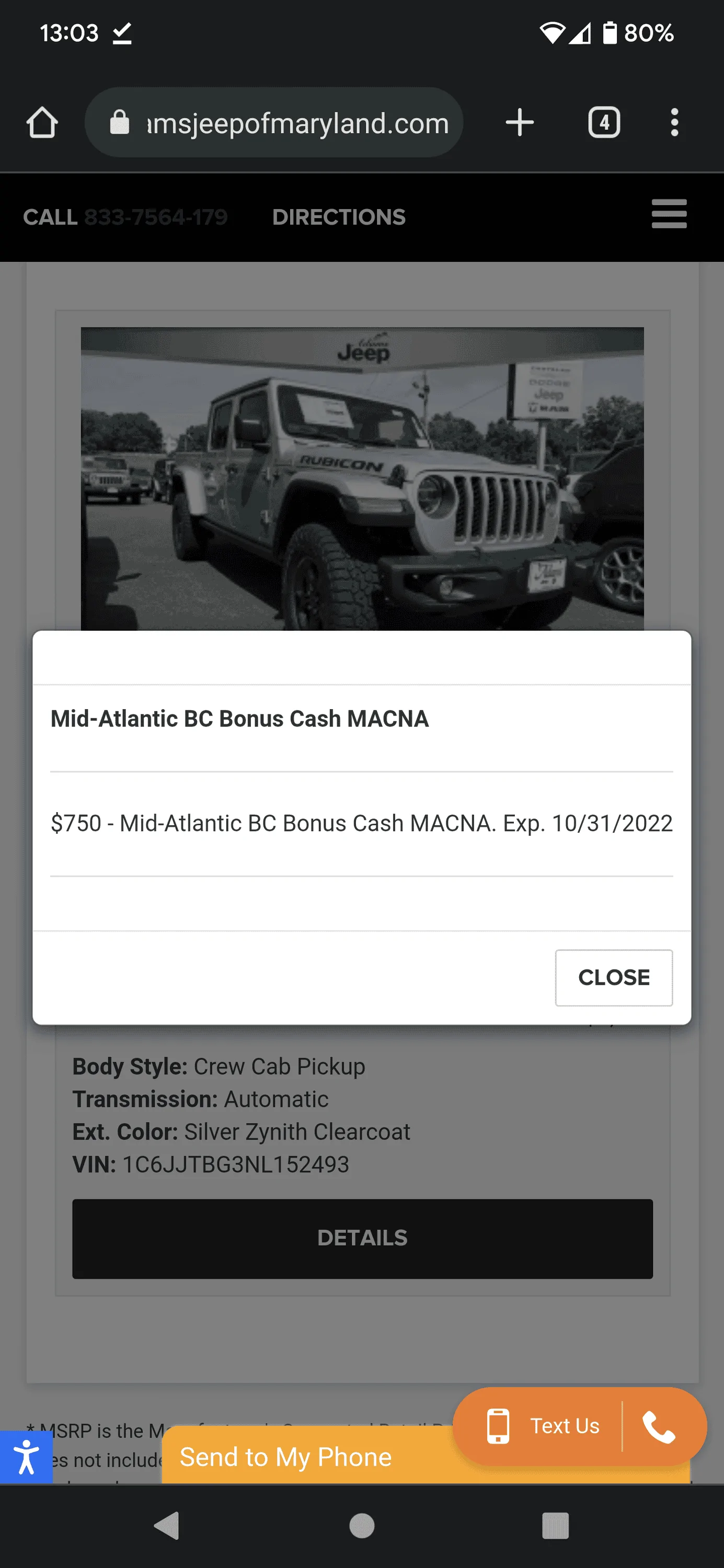 Jeep Gladiator 2023 Jeep Gladiator Order…What step are you in? Screenshot_20221016-130338