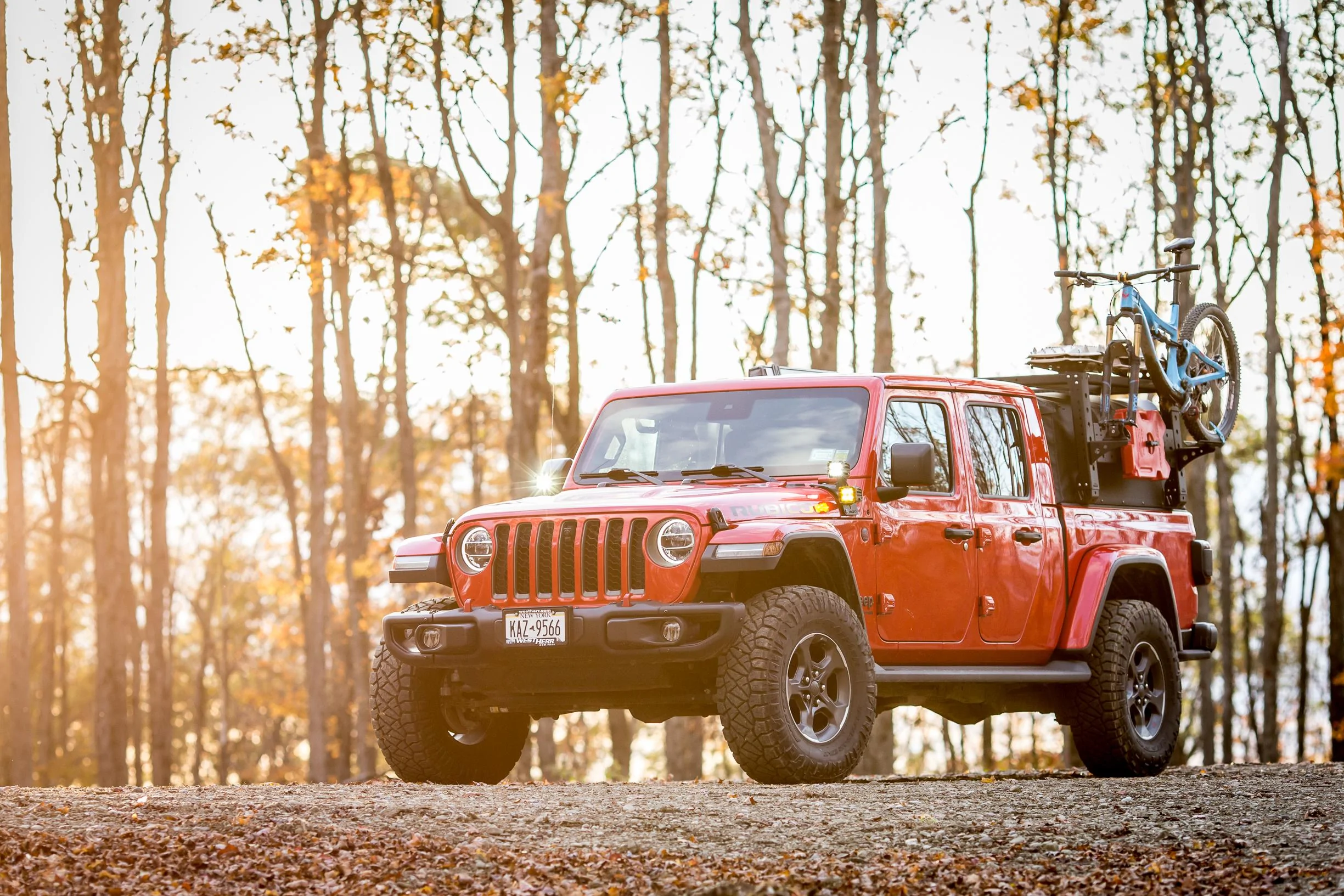 Jeep Gladiator MAX Modular Softopper Compatible Bed Racks Gladiator Softopper, Rigid Ditch Lights -1