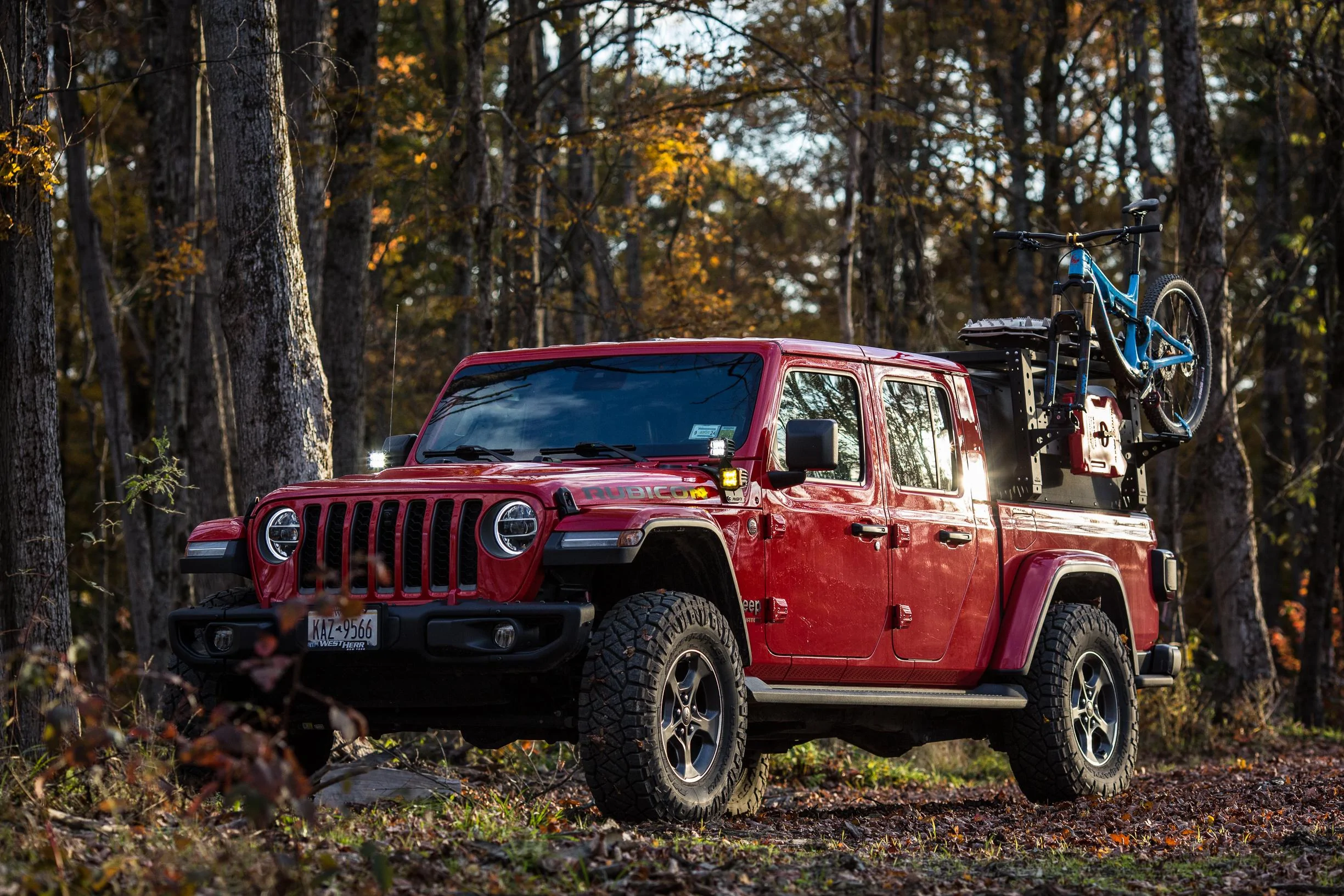 Jeep Gladiator MAX Modular Softopper Compatible Bed Racks Gladiator Softopper, Rigid Ditch Lights -2