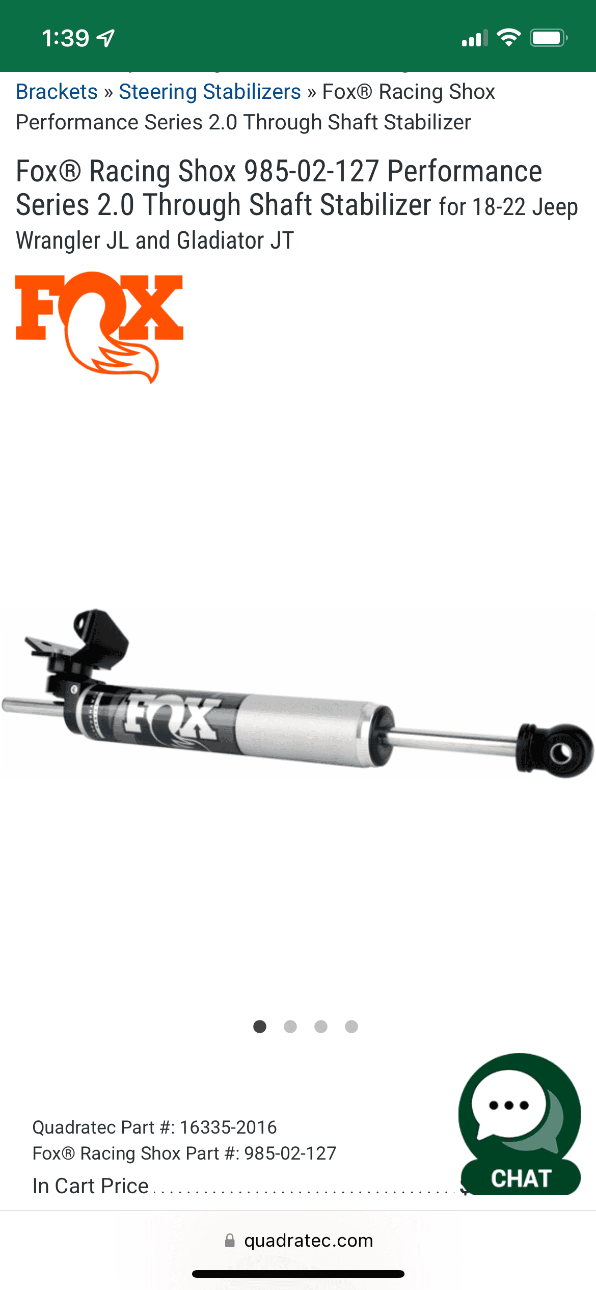 Jeep Gladiator Which steering stabilizer should I pick? C26883A5-E79D-4622-B4E1-F31C2A661721