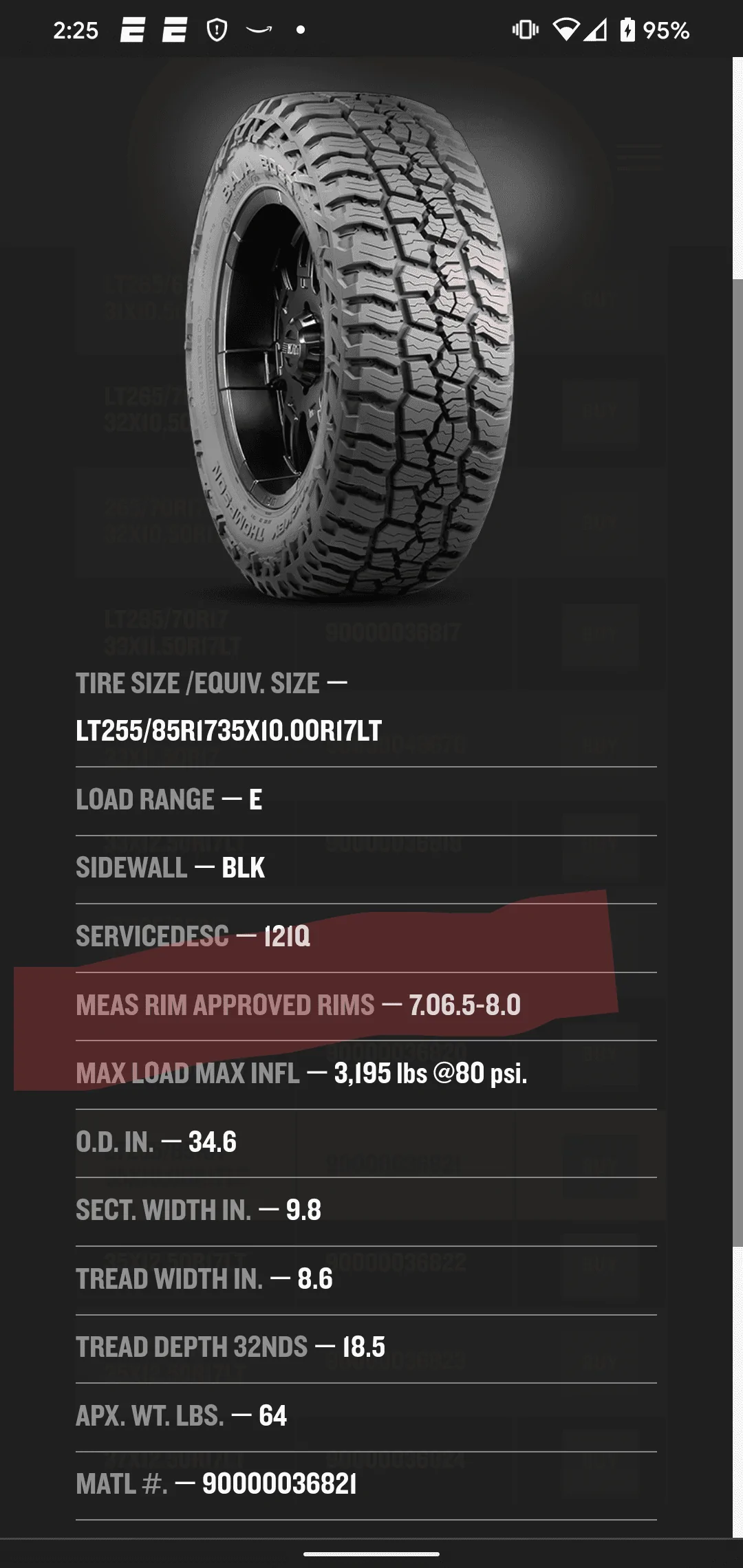 Jeep Gladiator 35x11.5x17 tires on stock Rubicon? Screenshot_20221018-142532~2
