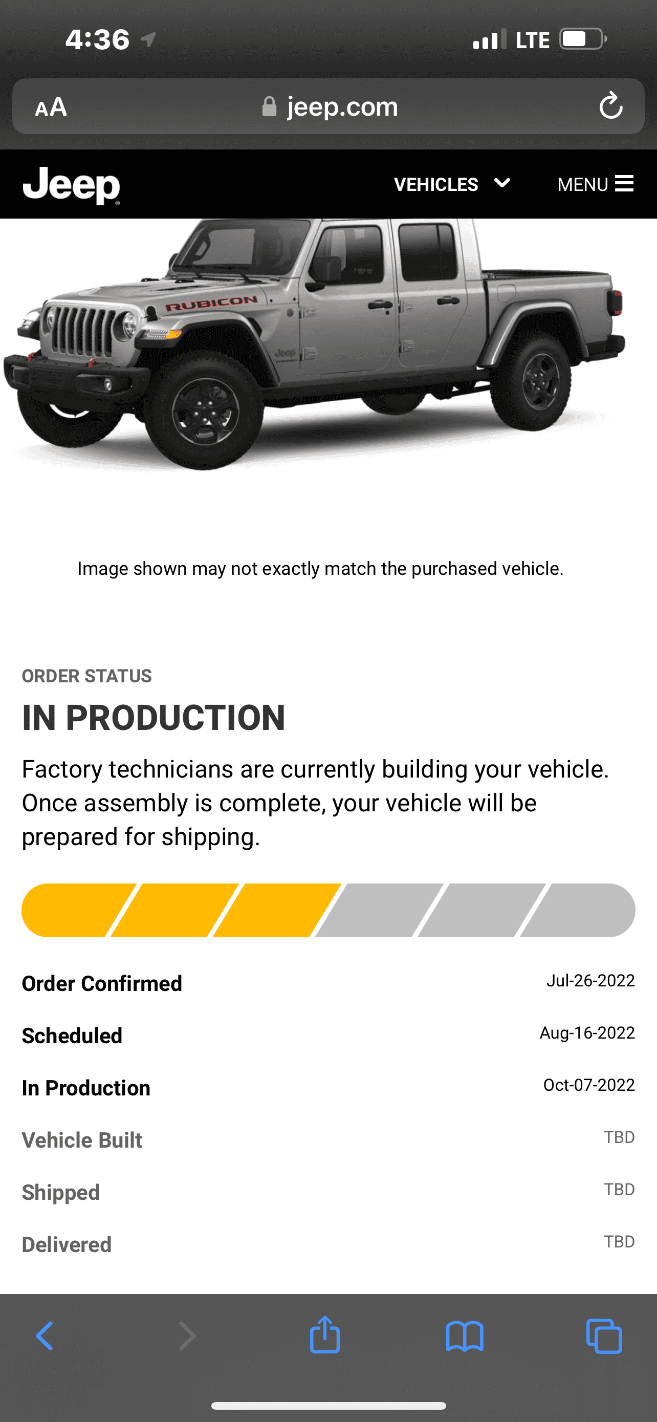 Jeep Gladiator 2023 Jeep Gladiator Order…What step are you in? 96CA2B6D-5BDF-478D-8B08-3994F57B5EDE