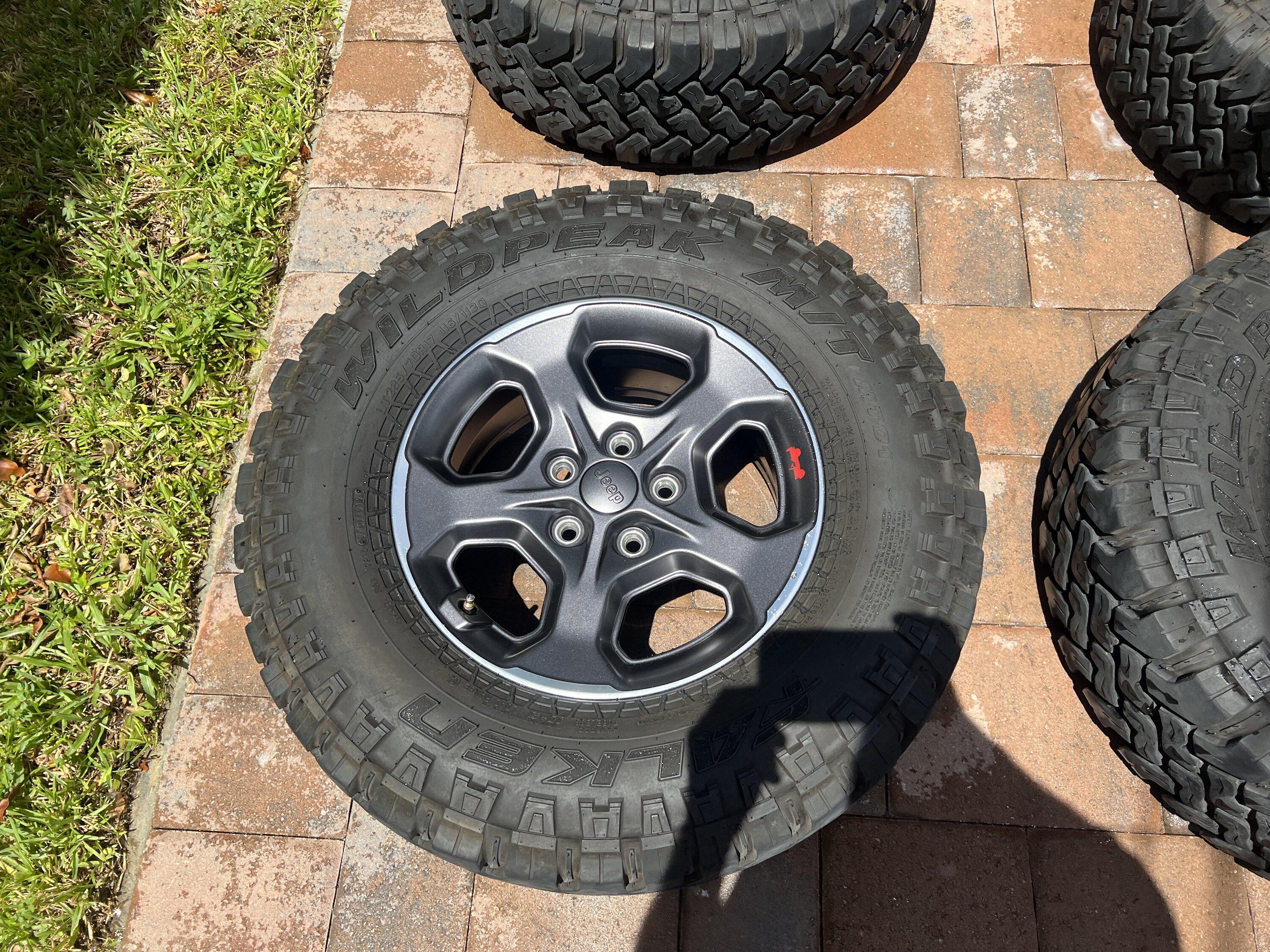 Jeep Gladiator 4 Jeep  Gladiator Rubicon  All Terrian 33 Inch Offroad  Jt Jl Wheels  Almost New FalkenWildetrac  Fits Any Jeep  5x5 Lug Pattern CB5D9525-23B1-4404-ADFE-F1C919E19756