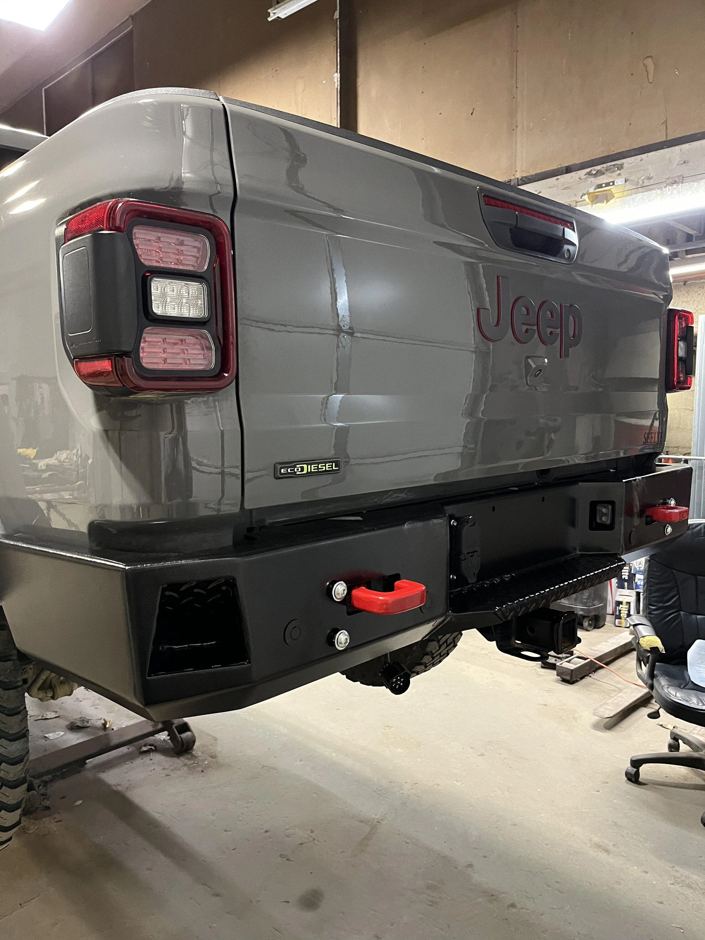 Jeep Gladiator Rock Hard Bumpers arrived!  Let’s get them on! 1BEB7244-5082-4F02-819A-2D7475E35782