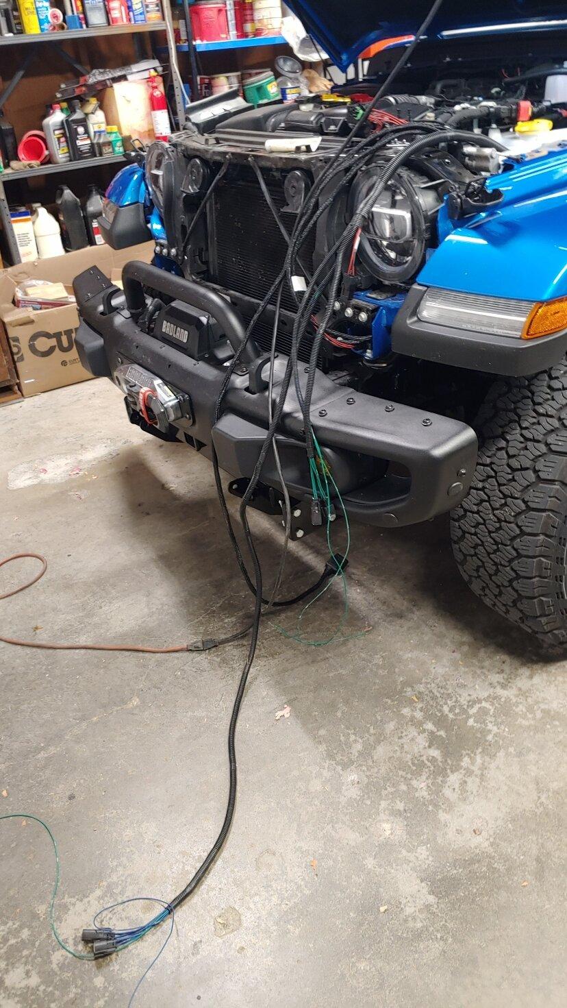 Jeep Gladiator My experience mounting Western Defender snow plow 20221022_113423