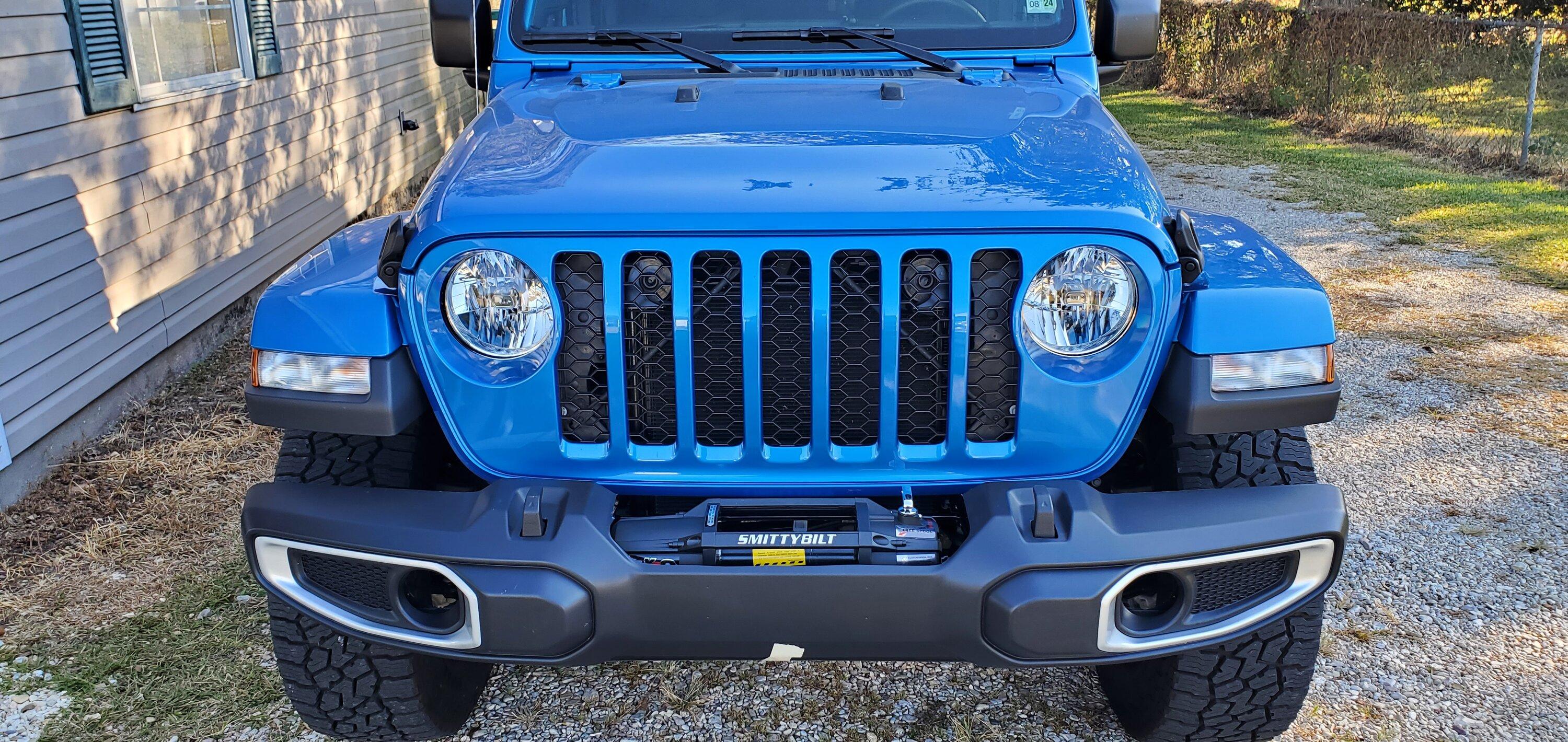 Jeep Gladiator Installed a winch on my stock (plastic) Rubicon bumper - DIY writeup 20221023_161824