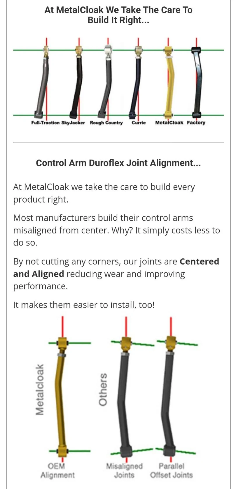 Jeep Gladiator Control arm options Screenshot_20221024-095415_Chrom