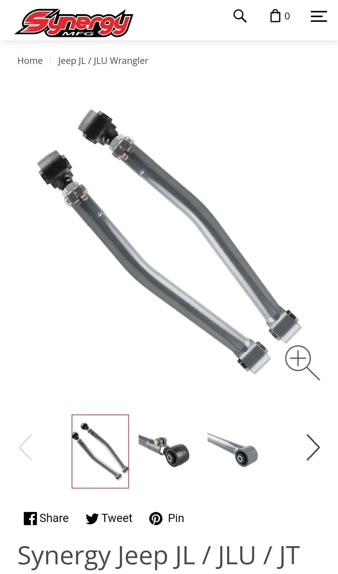 Jeep Gladiator Control arm options Screenshot_20221024-095920_Chrom