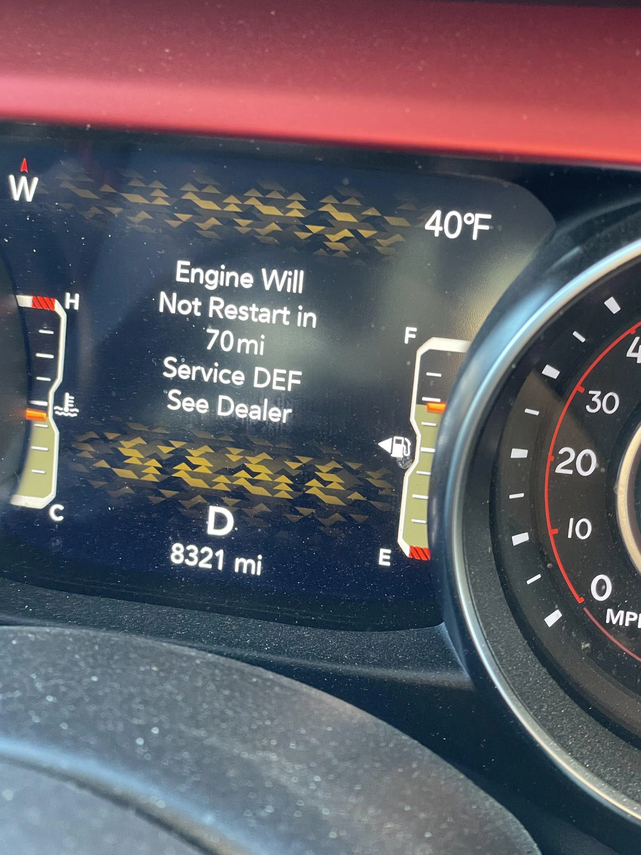 Jeep Gladiator Service DEF system see dealer warning message BCB67953-E9D6-4AED-812E-62B0A503751B