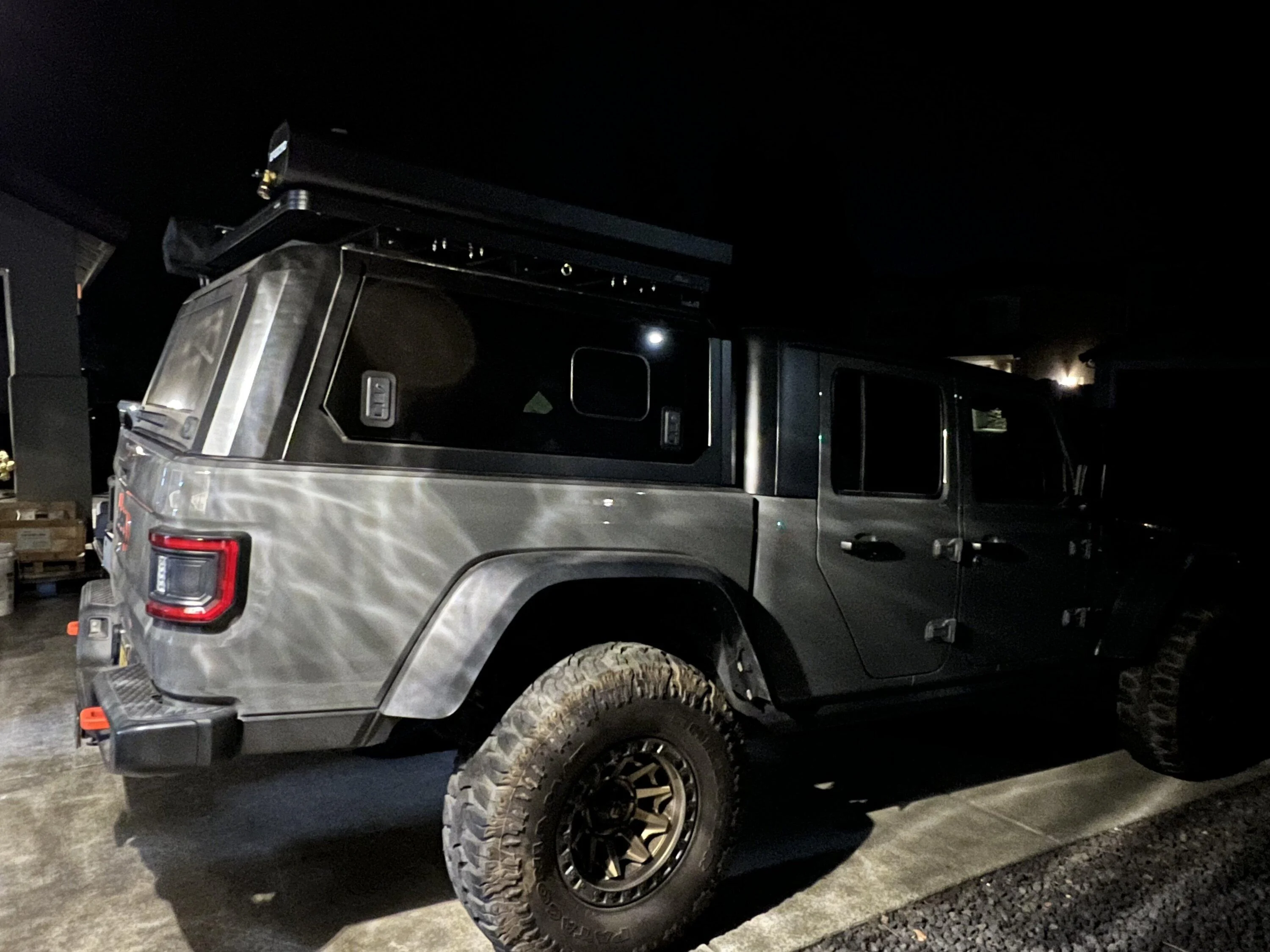 Jeep Gladiator Anyone try out the EASEORD Pressurized 8 Gallon Camping Shower Water Tank D5A58360-CC15-46A5-9385-FF0A49594EEA
