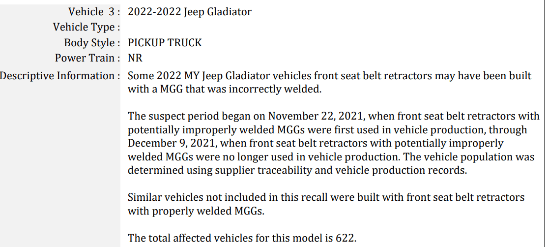Jeep Gladiator Anyone else get "My Jeep" Recall notification,  but there are none? 1666707396600