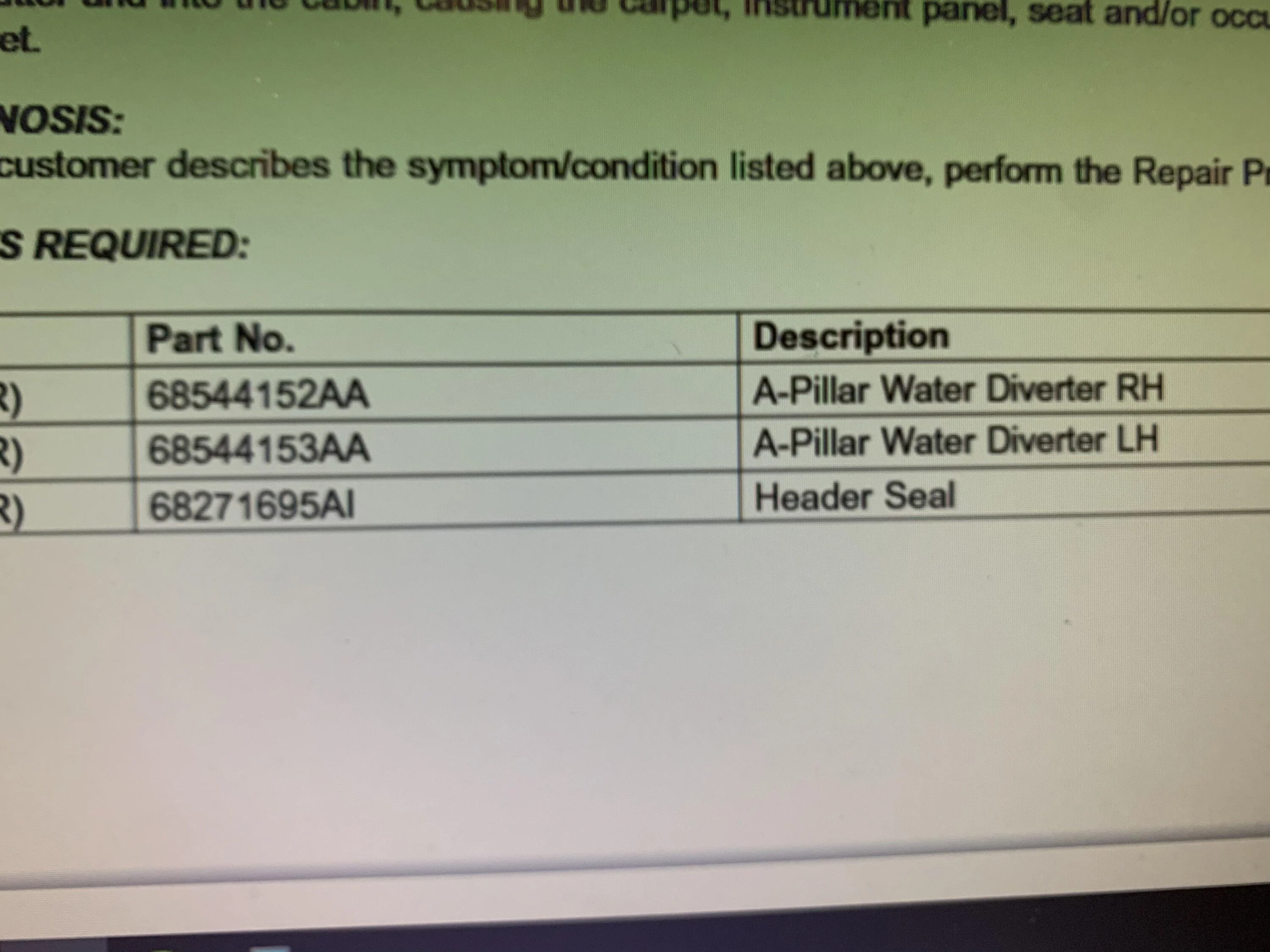 Jeep Gladiator A-Pillar Water Drip (TSB 23-041-21 REV. A) BAEF223D-9174-42C2-BD29-8407584F52EB