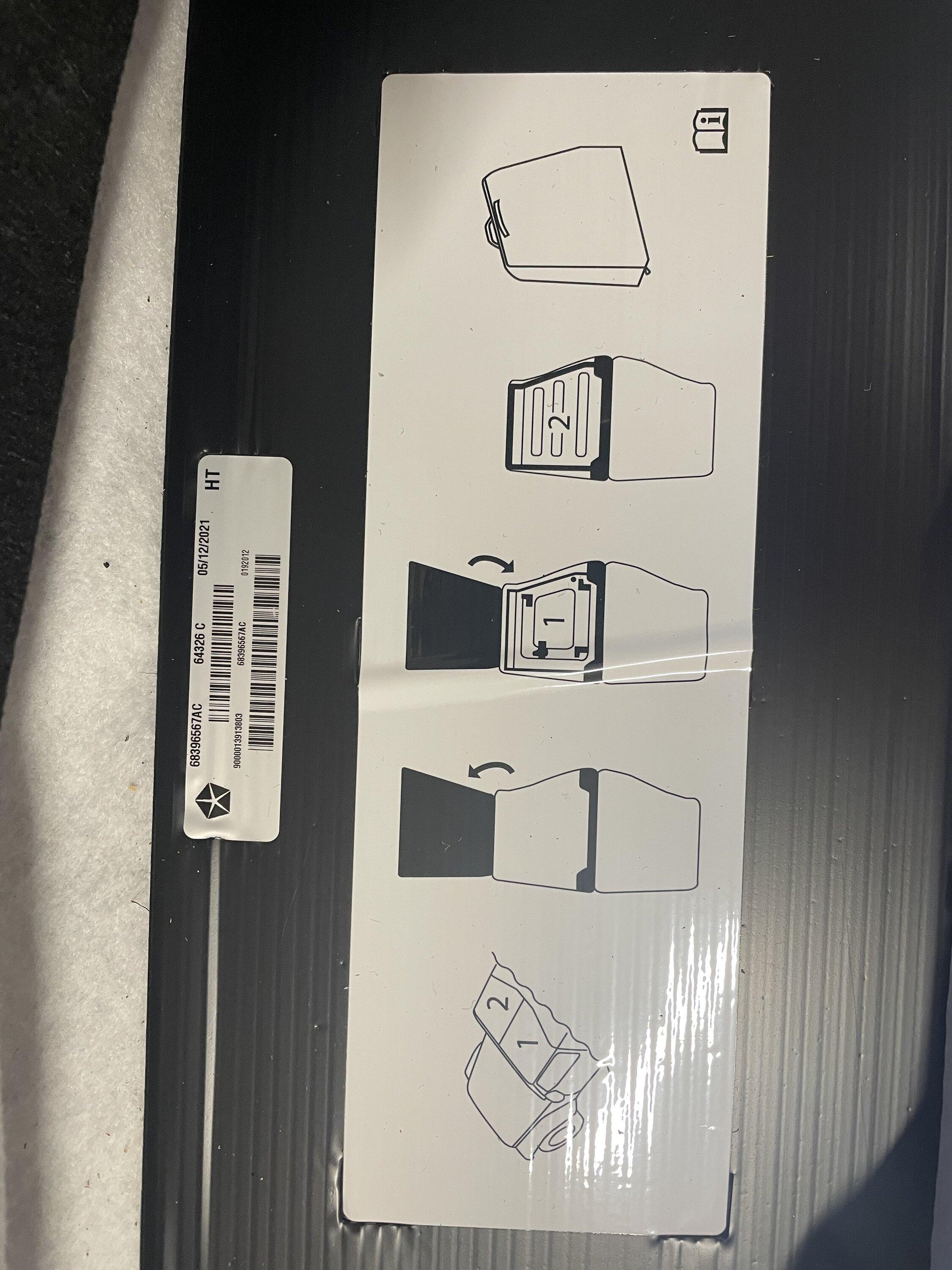 Jeep Gladiator $20- Freedom panel storage bag 6279485D-5D79-416A-B35D-EFBE39F4801C