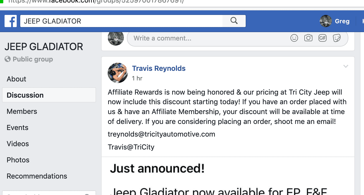 Jeep Gladiator Gladiator now eligible for Employee/Friends &Family/Affiliate Rewards Pricing!! Screen Shot 2019-08-21 at 5.15.07 PM