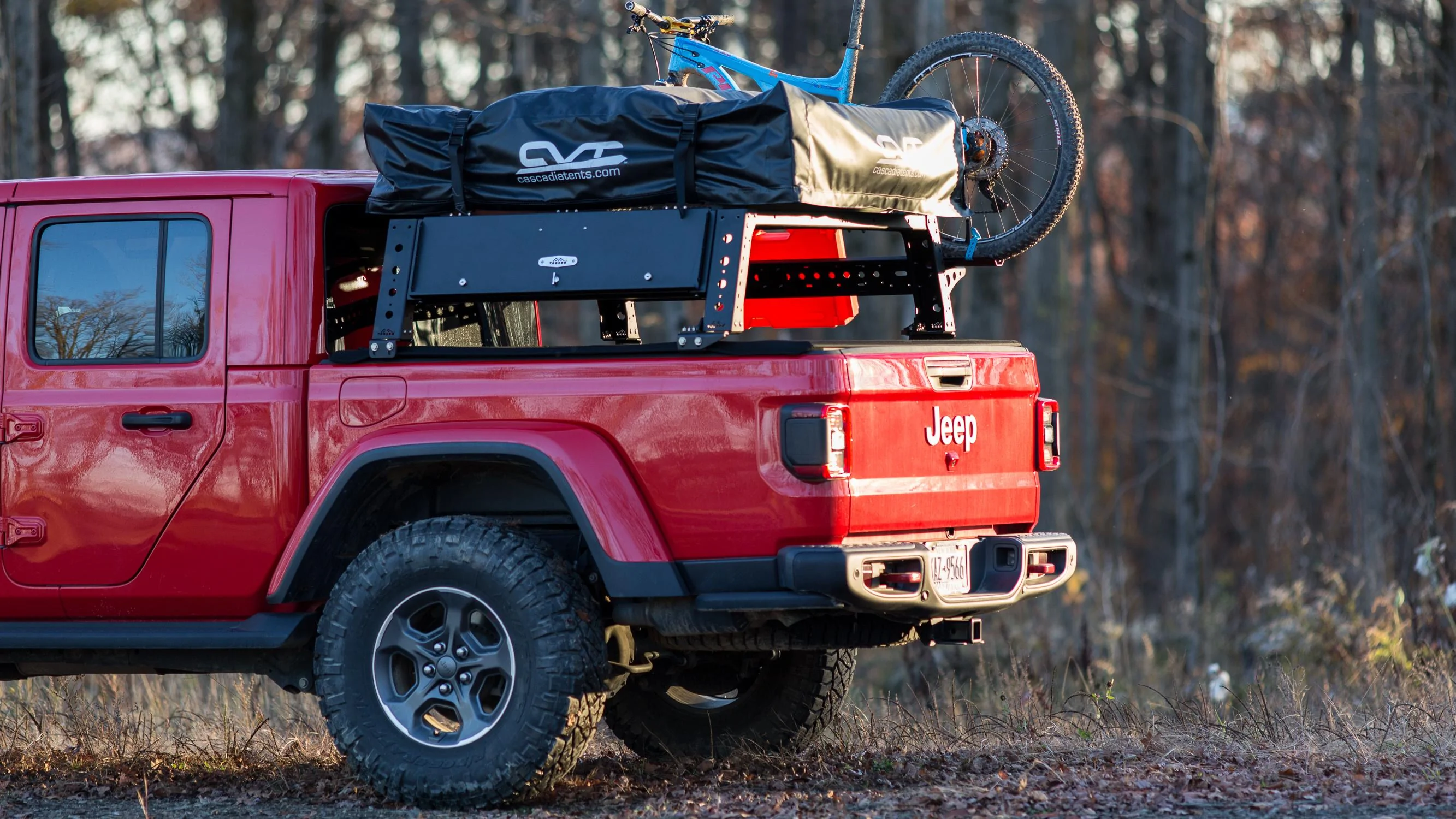 Jeep Gladiator MAX Modular GLADIATOR MAX 14" High Aluminum Bed Rack Gladiator MOPAR Tonneau Eville -1