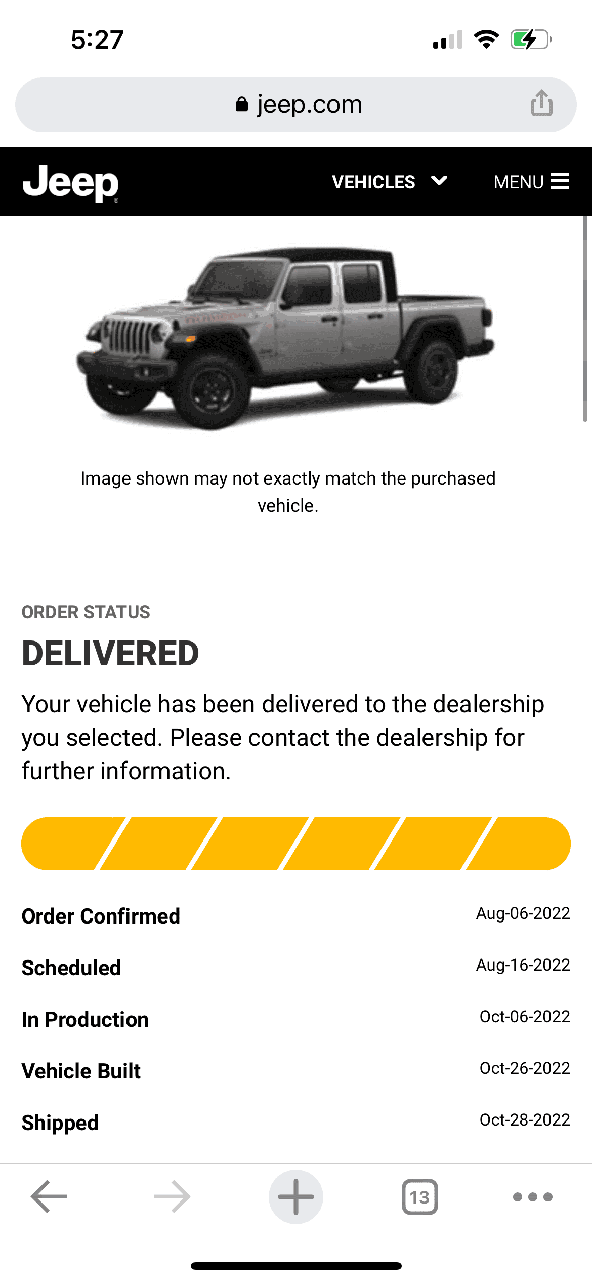 Jeep Gladiator 2023 Jeep Gladiator Order…What step are you in? 5193ACBA-F32D-4AEF-8640-F867620B5754