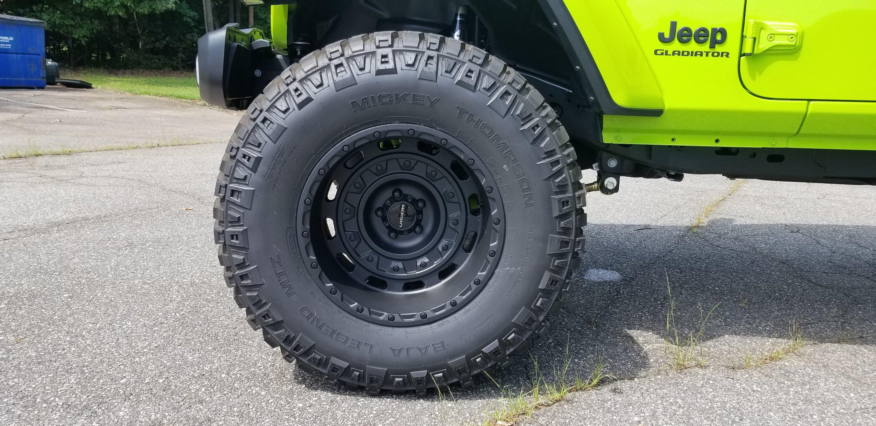 Jeep Gladiator What 40" MT has  the best on road handling? 20220805_113506