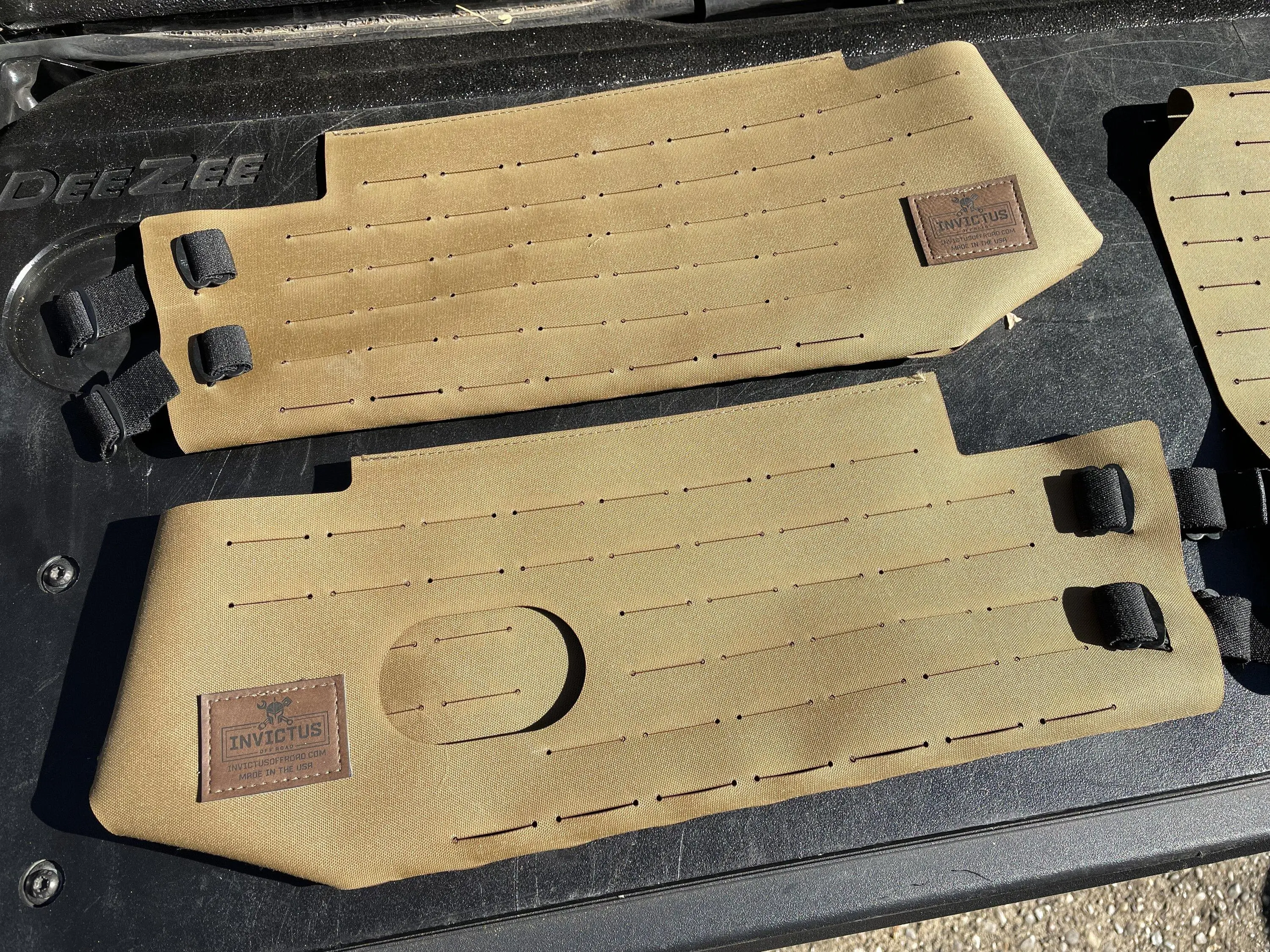 Jeep Gladiator Invictus Off Road Visor Pair and Center Bar Molle Wraps 955F946F-7097-4332-A61C-C41D2093B0A7