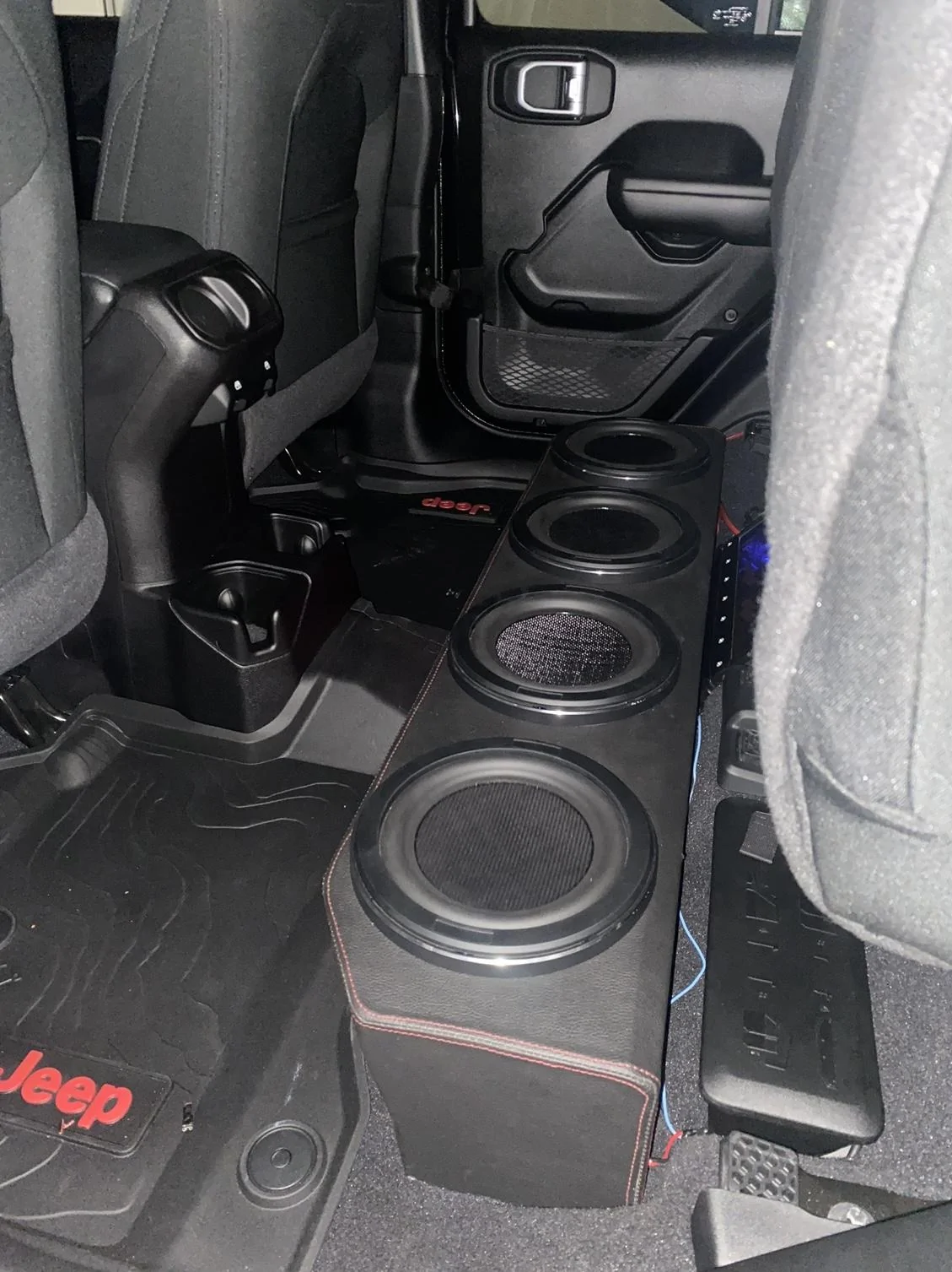 Jeep Gladiator Anyone have ideas for a subwoofer under the seat box besides JL Audio? 85453D8E-18FF-4873-B22A-079134825605