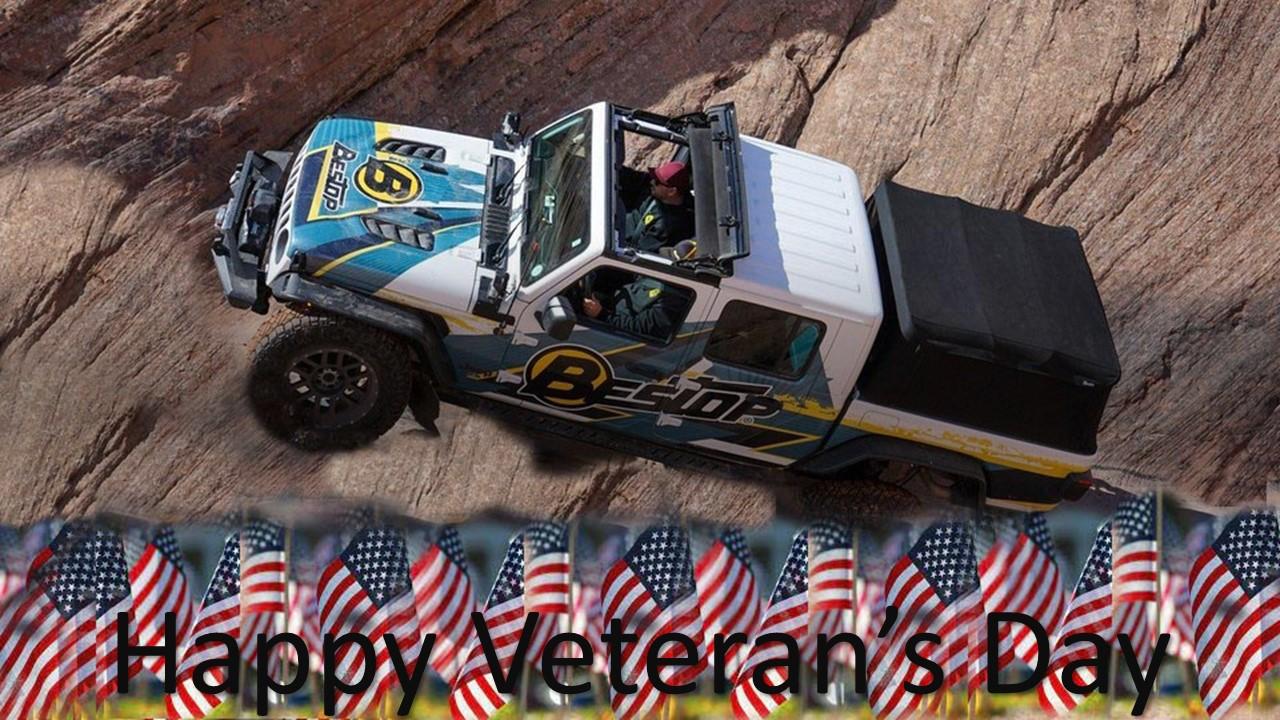 Jeep Gladiator HONORED to Serve the ones who have served us : Happy Veteran's Day! JT Vets words