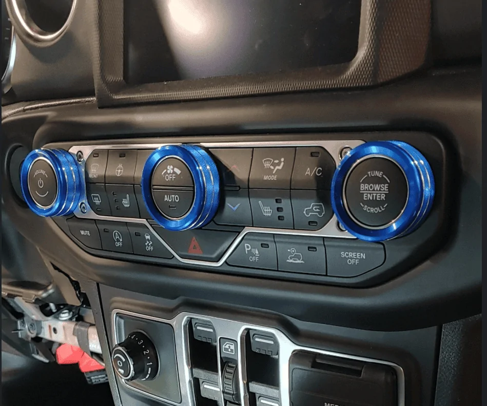 Jeep Gladiator Custom Steering wheel & HVAC trim panels 1668264256662