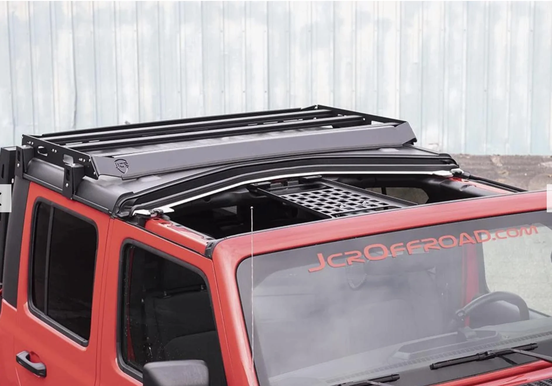Jeep Gladiator Largest roof basket that doesn't interfere with front Freedom panels E718D781-4FEB-4C71-8654-4BB79821F58A