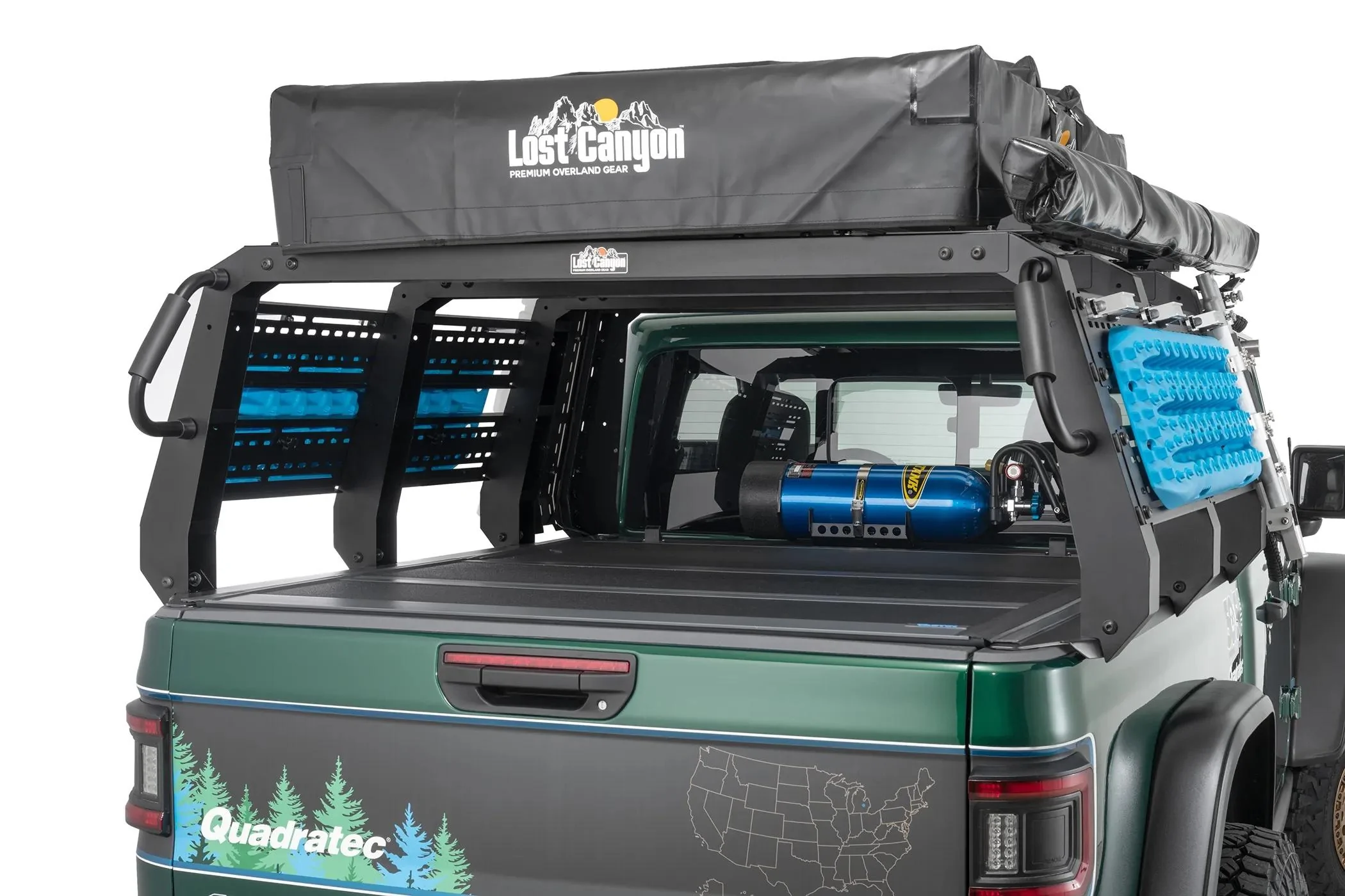 Jeep Gladiator Lost Canyon bed rack by Quadratec - tonneau friendly? Quadratec Lost Canyon