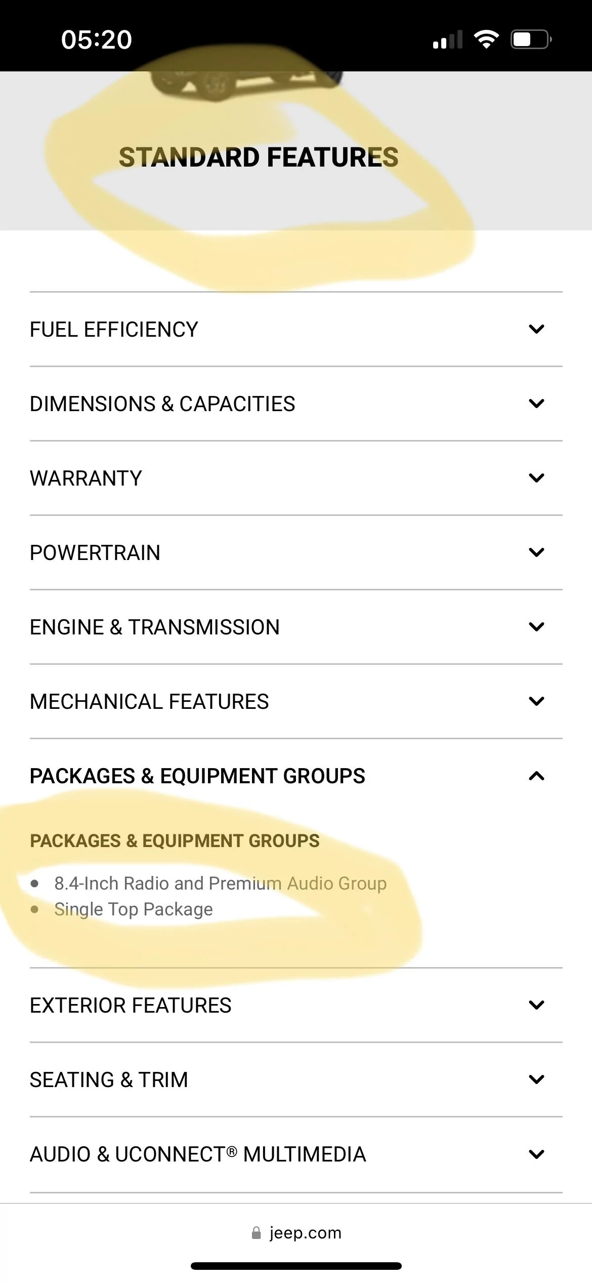 Jeep Gladiator 2023 Rubicon Audio 1B54F2A0-14D7-4F20-8572-6F31B6E036AF